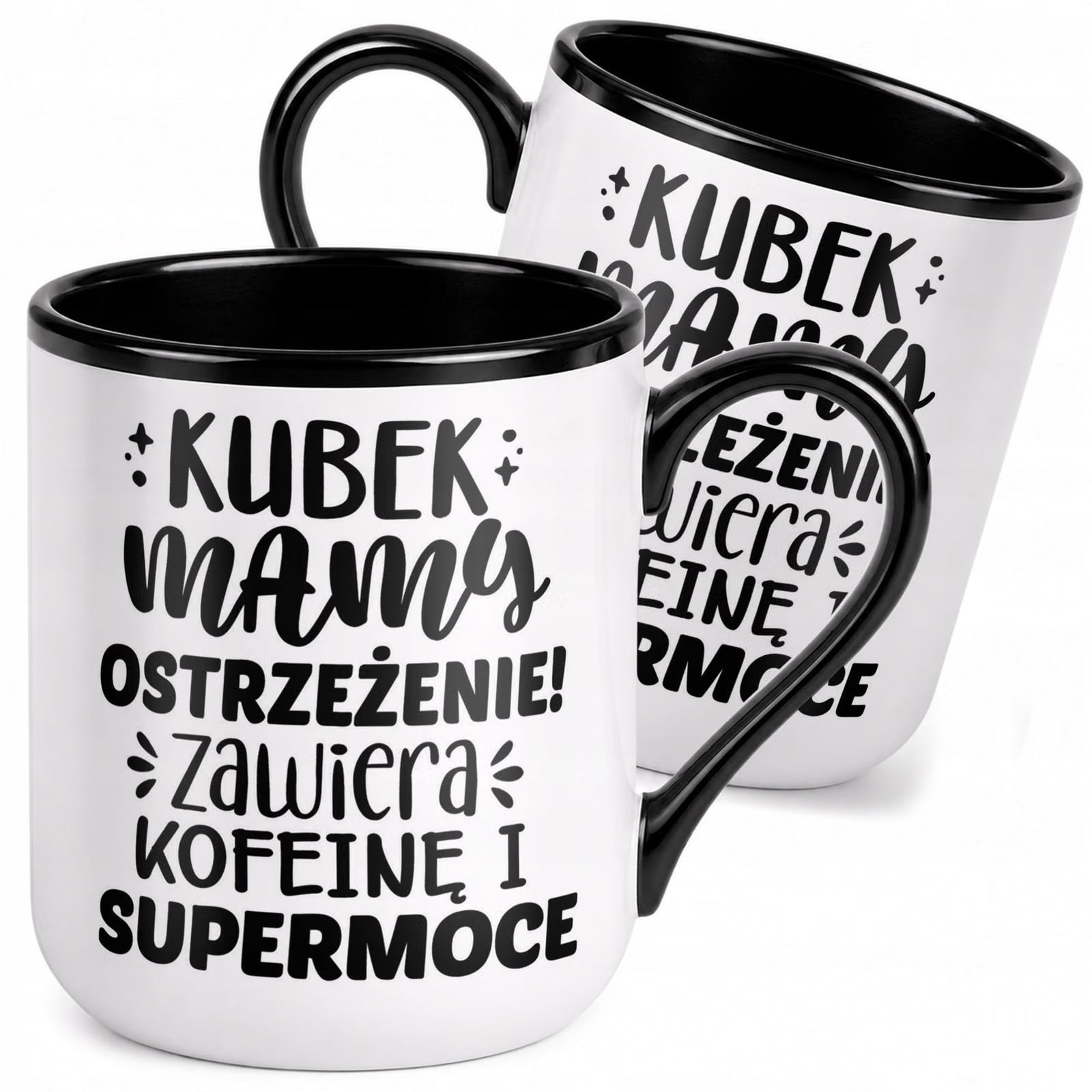 Kubek z nadrukiem Premium Czarny Dla Mamy Dzień Matki Upominek Prezent
