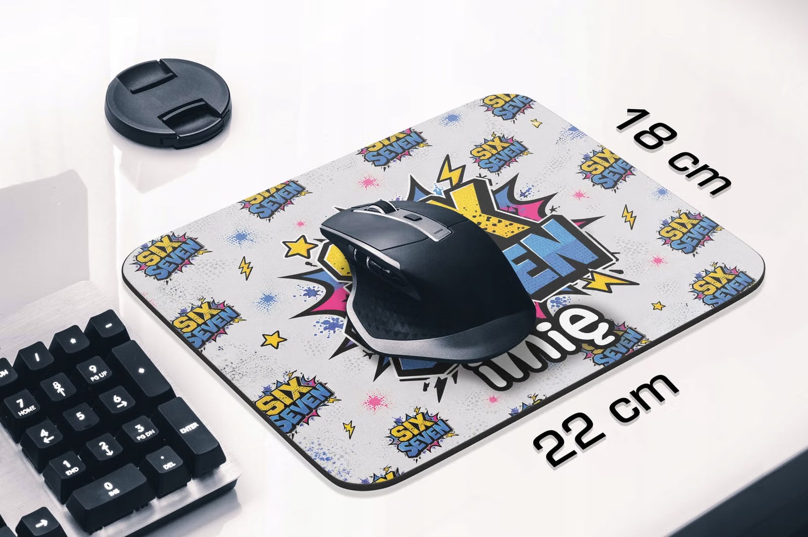 Podkładka pod mysz personalizowana z nadrukiem 67 Six Seven dla graczy