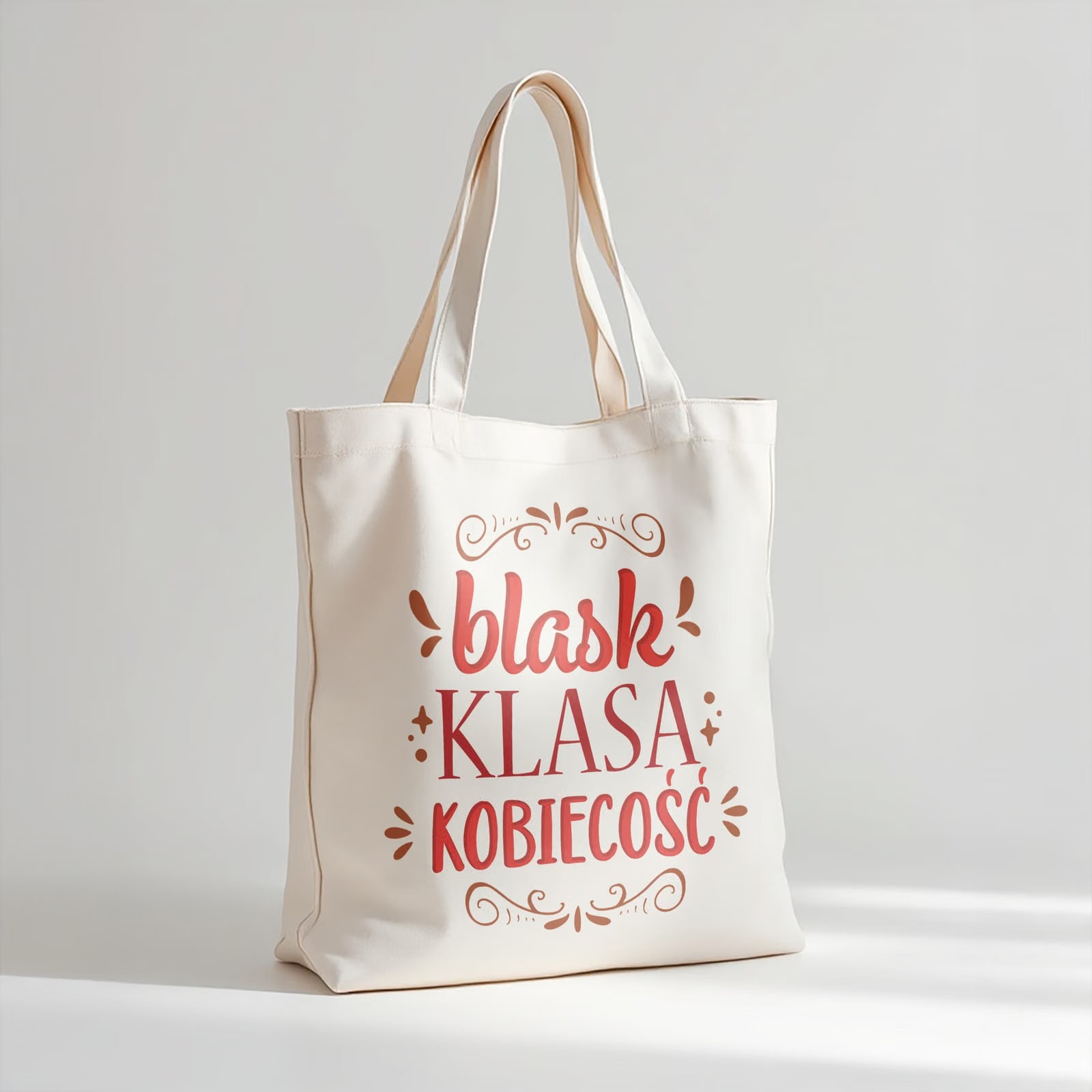 Torba bawełniana premium prezent na Dzień Kobiet Blask Kobiecość Klasa