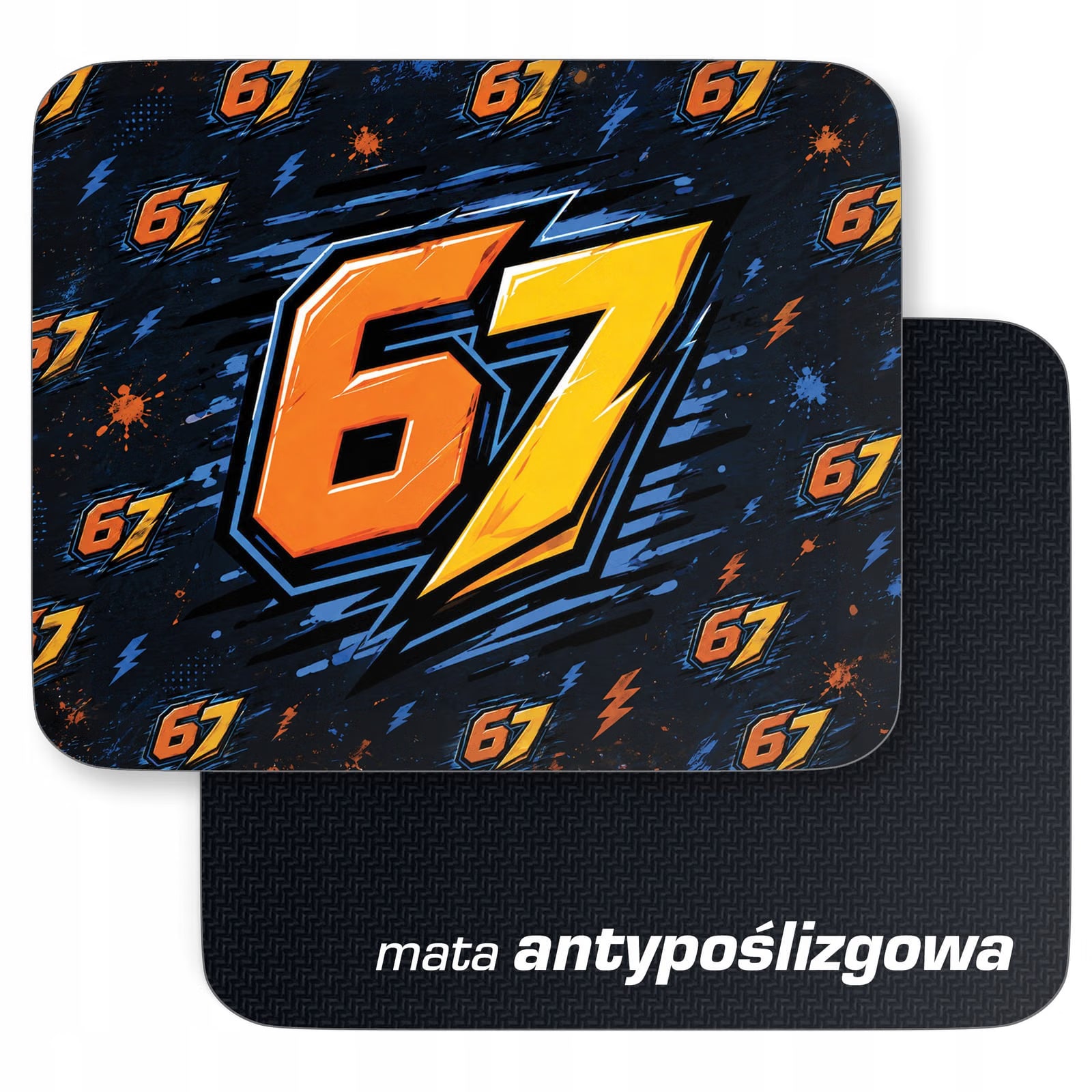 Zestaw Kubek Różowy Podkładka pod mysz z nadrukiem 67 Six Seven