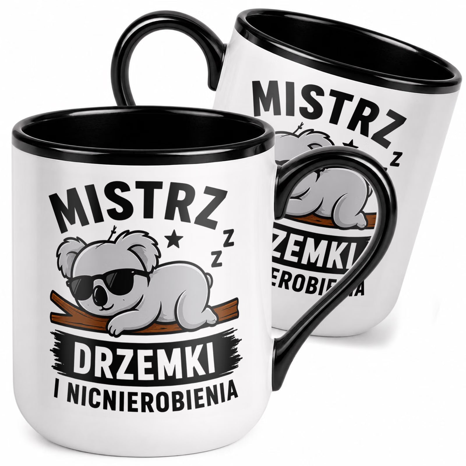 Kubek z nadrukiem Premium Czarny Dzień Chłopaka Dla Mężczyzny Prezent