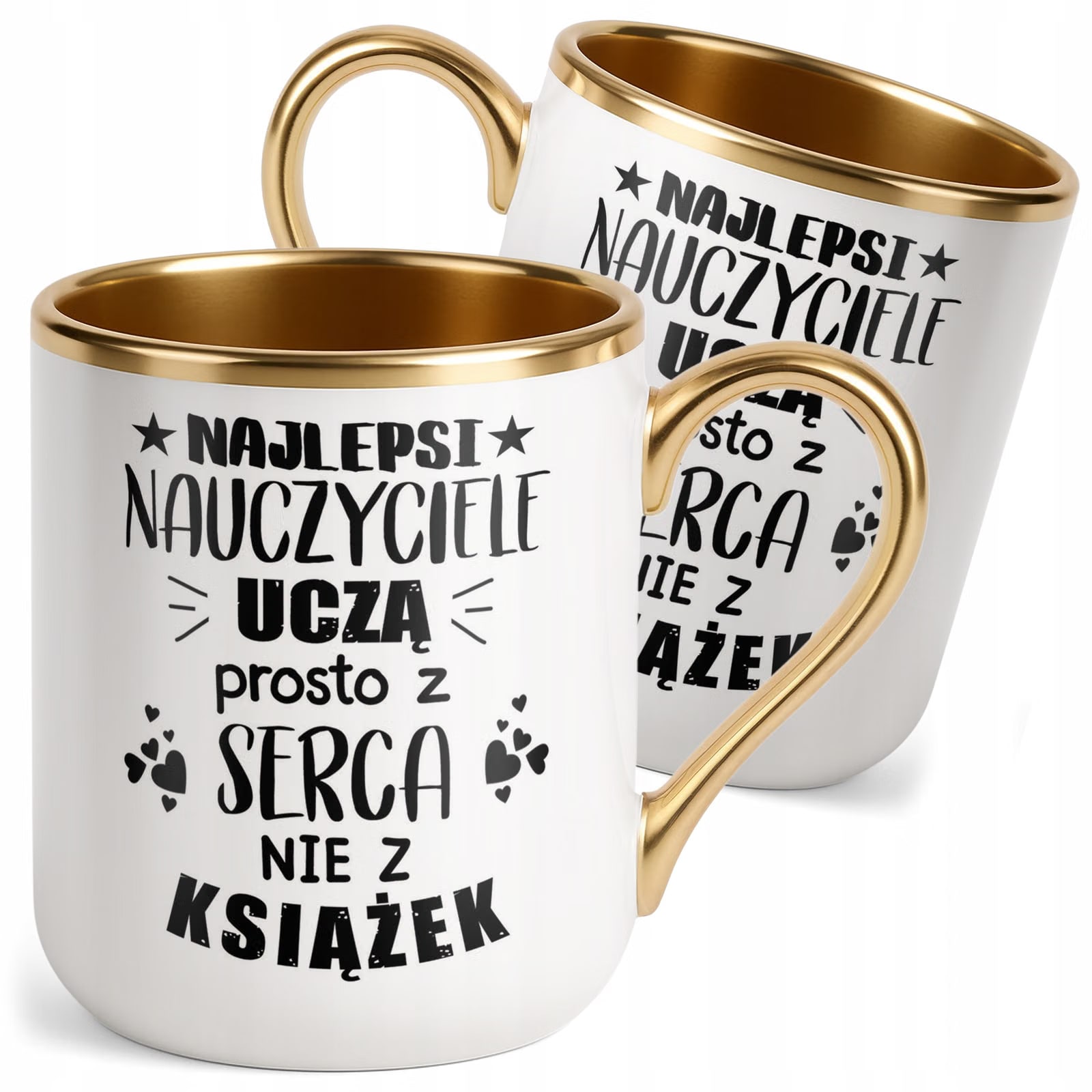 Kubek Premium Złoty Dzień Nauczyciela Dla Nauczyciela Prezent