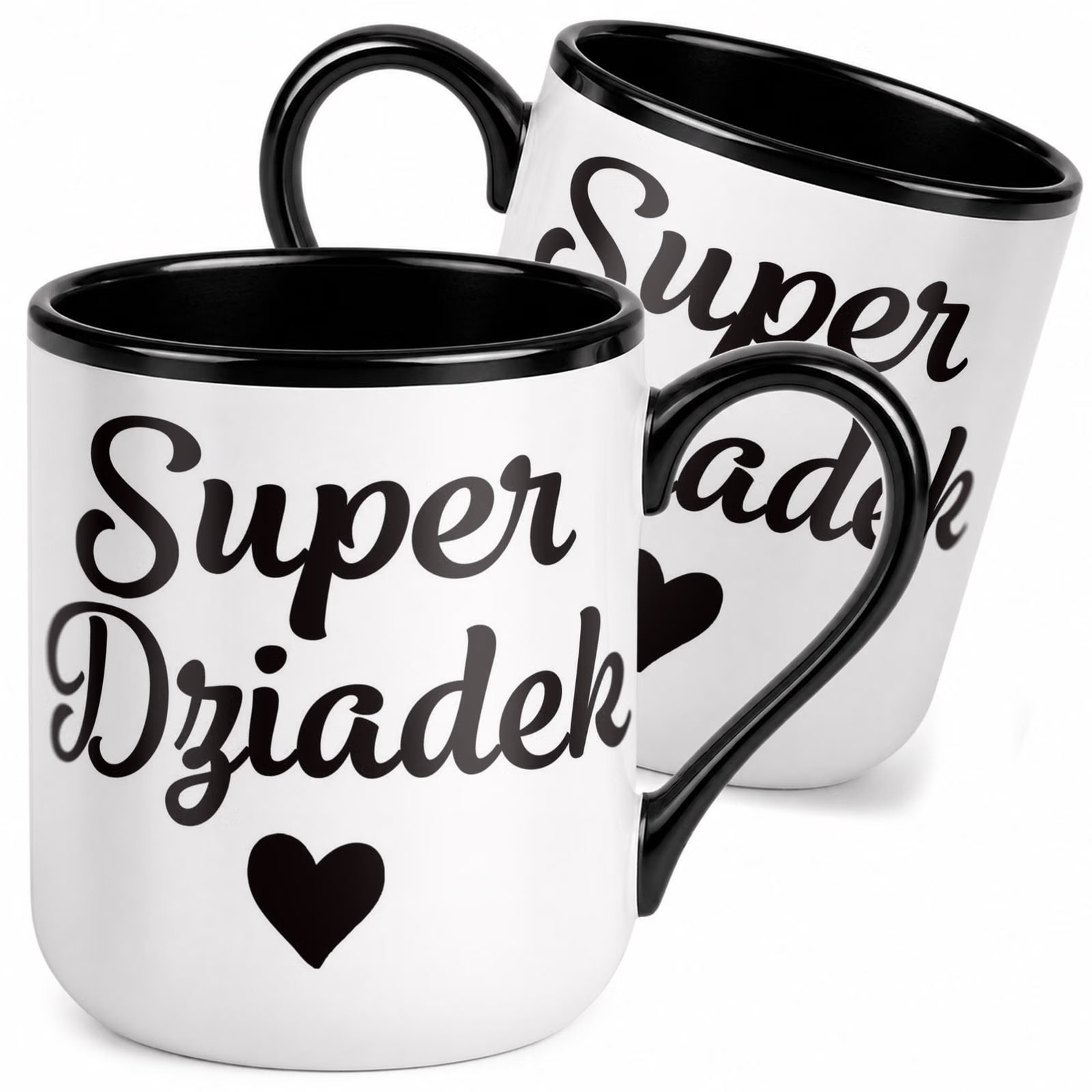 Kubek z nadrukiem Premium Czarny Dzień Dziadka Dla Dziadka Upominek Prezent