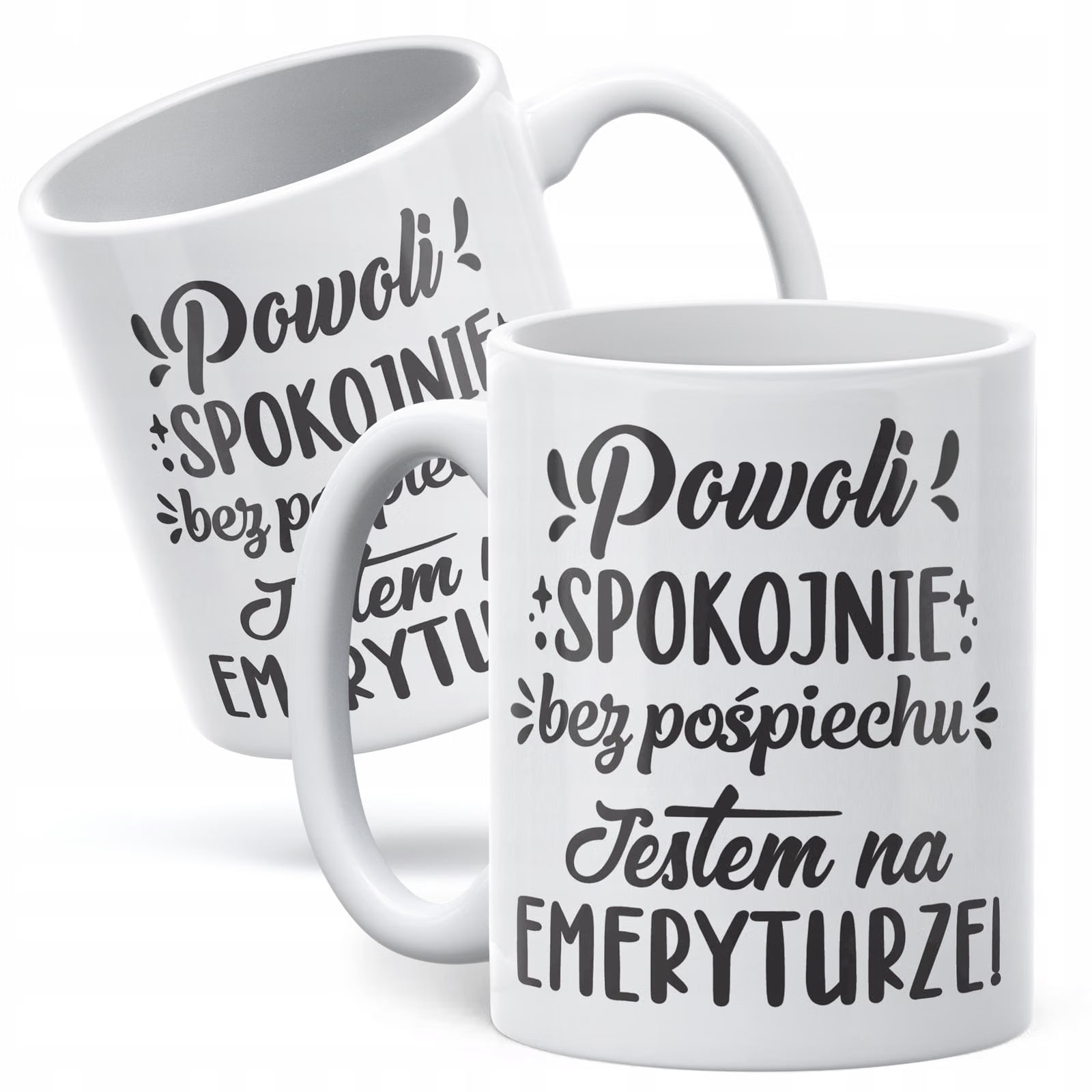 Kubek ceramiczny z okazji Emerytury Dla Emeryta Emerytki Prezent Upominek