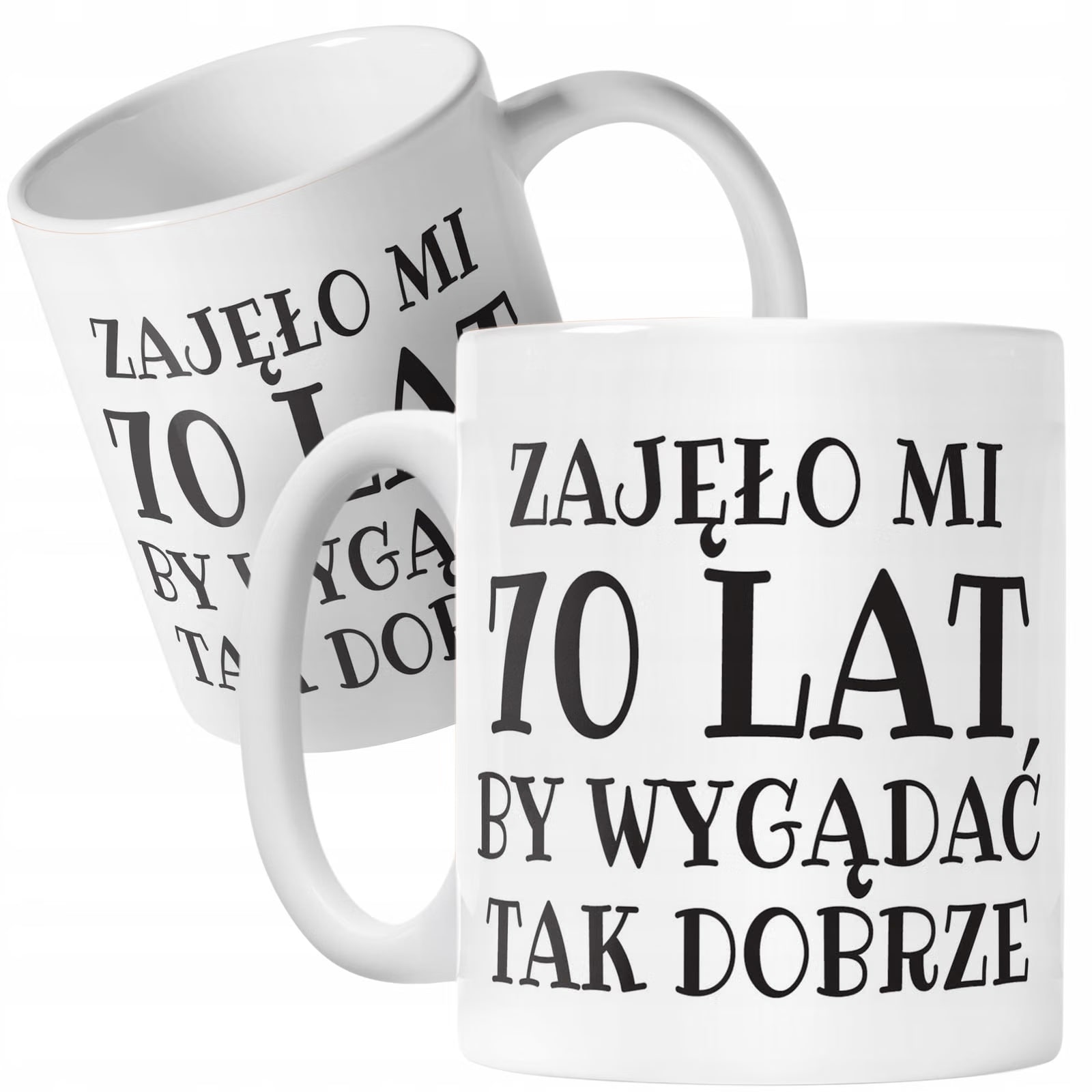 Kubek ceramiczny Zajęło Mi 70 Lat Na Urodziny Prezent Upominek