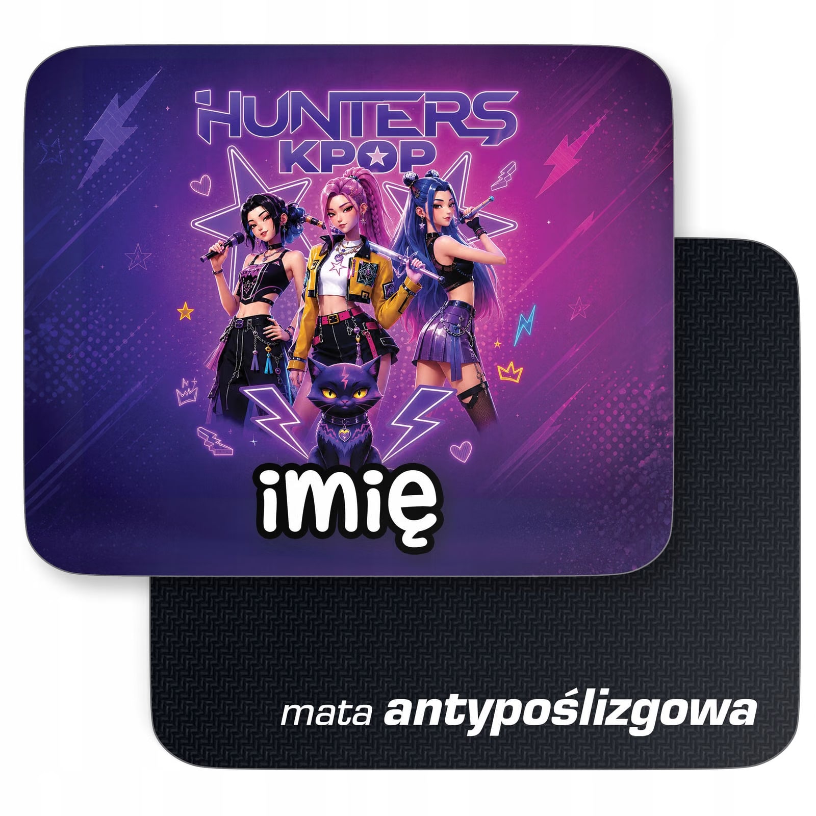 Podkładka pod mysz personalizowana z nadrukiem Łowczynie Kpop dla graczy