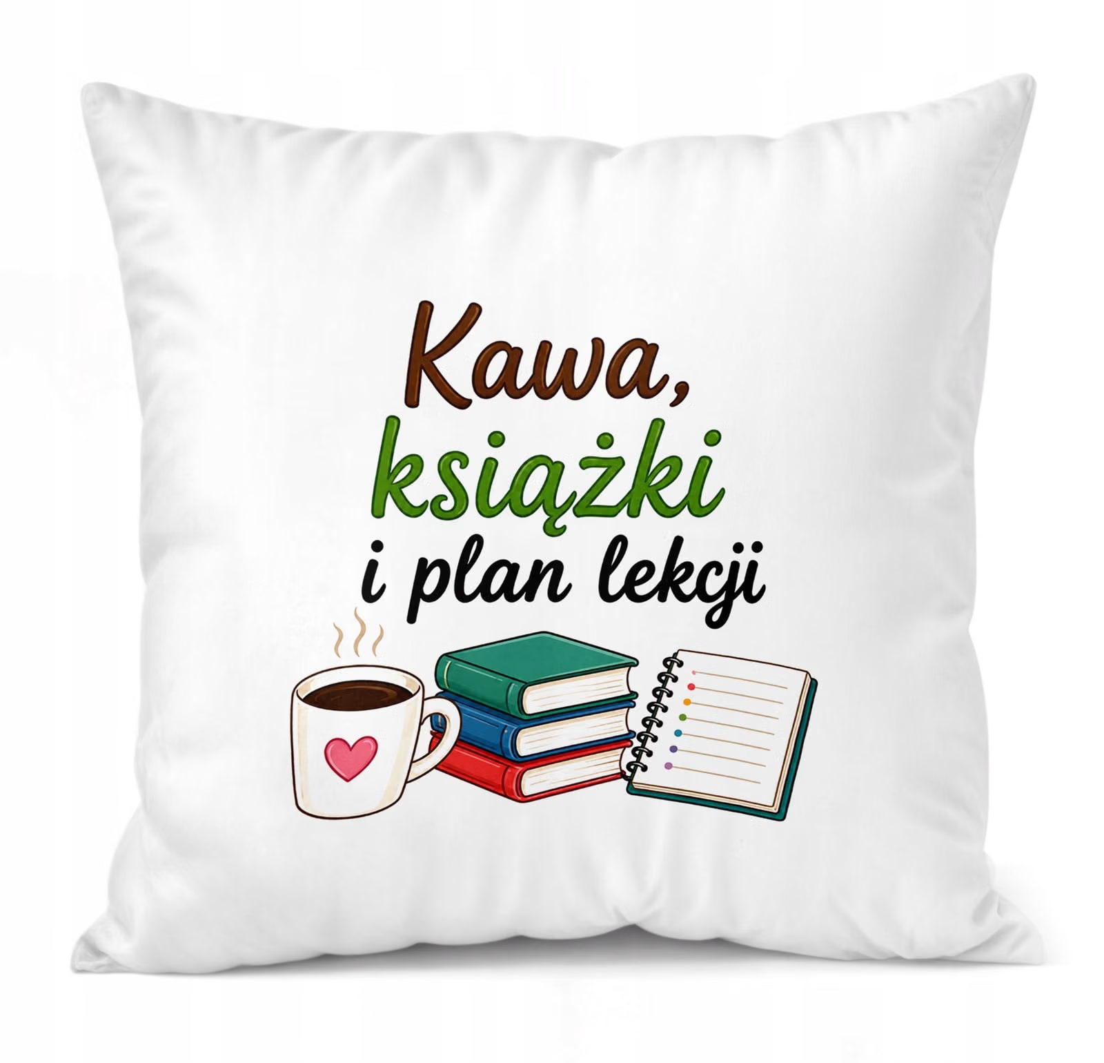 Poduszka Jasiek 38x38cm z Nadrukiem Dzień Nauczyciela Prezent Upominek