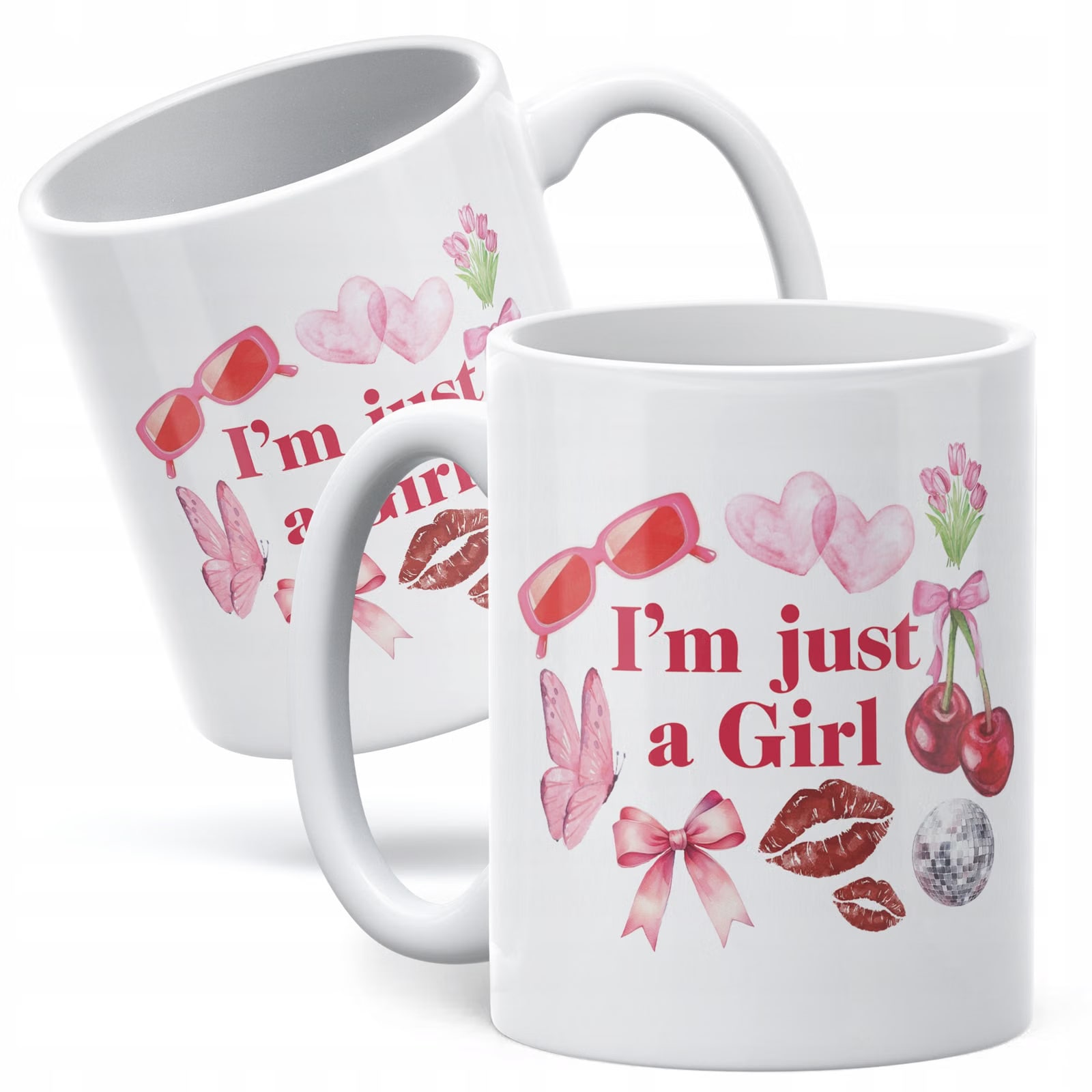 Kubek ceramiczny I’m Just A Girl Dla Dziewczyny Prezent Upominek