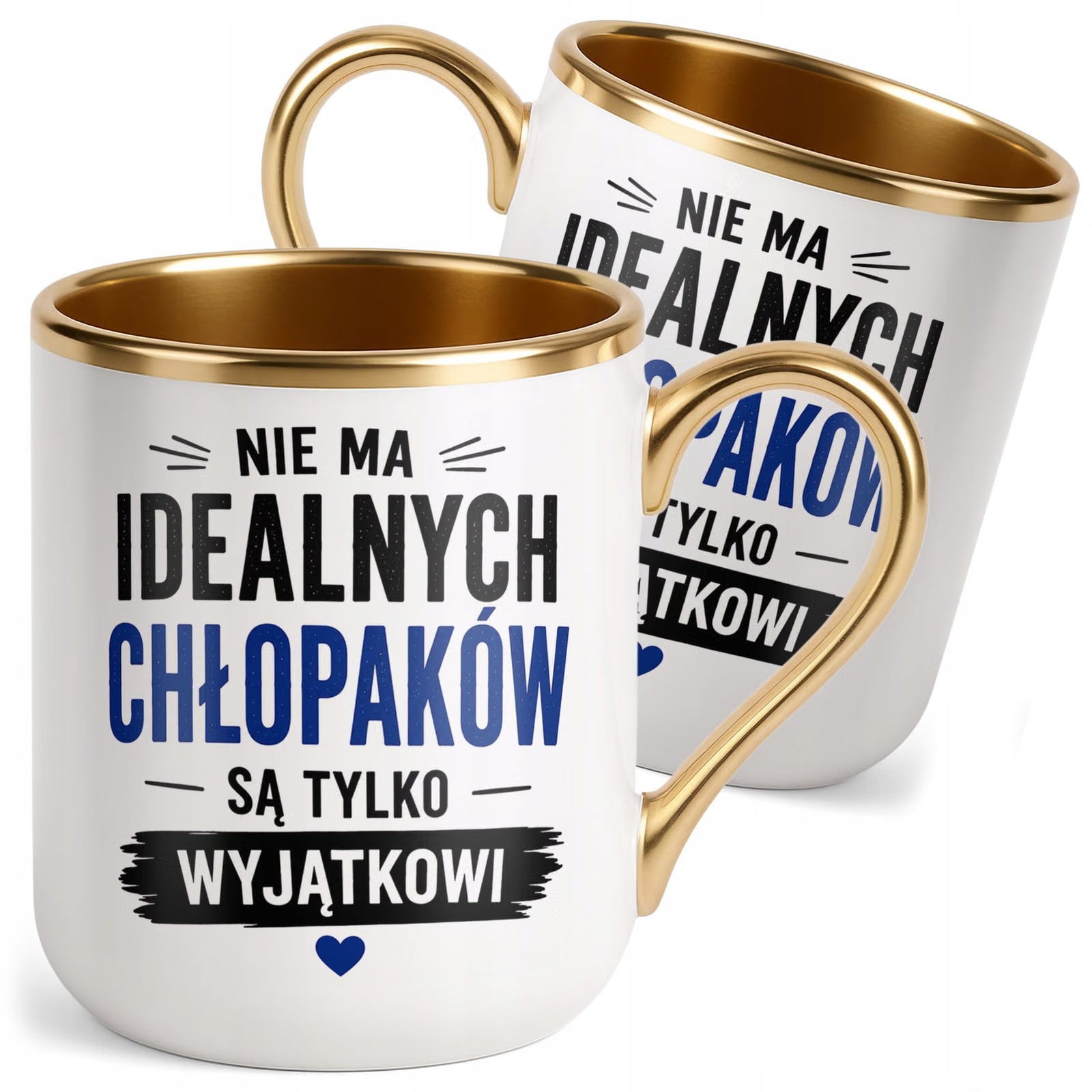 Kubek z nadrukiem Premium Złoty Dzień Chłopaka Mężczyzny Prezent