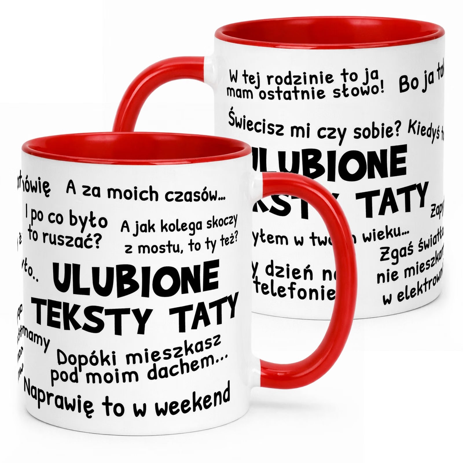 Kubek ceramiczny Dzień Ojca Dla Taty Ulubione Teksty Taty Prezent
