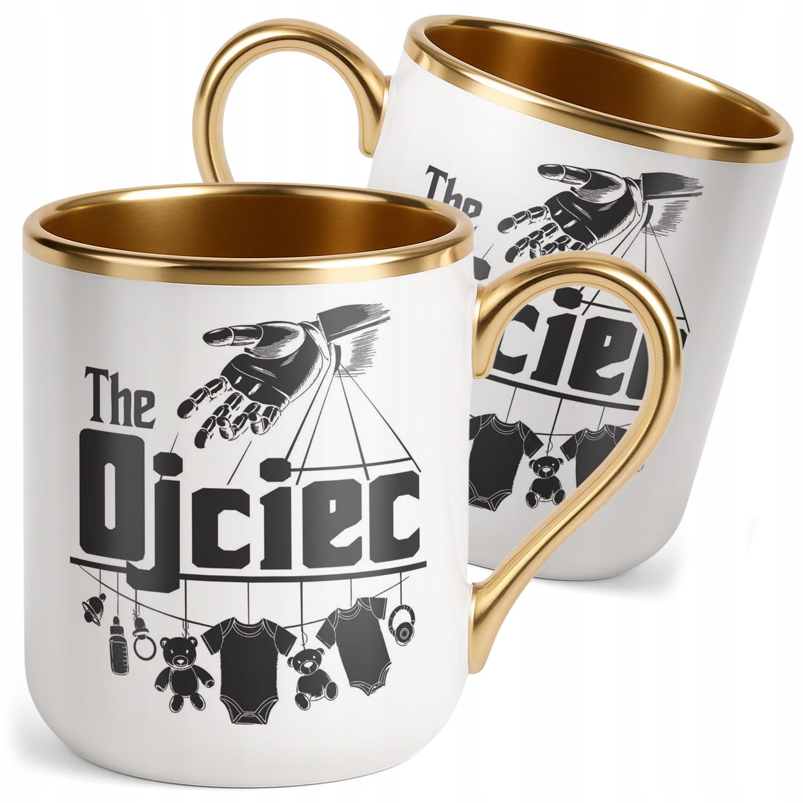 Kubek Premium Złoty Dzień Ojca Dla Taty The Ojciec Prezent