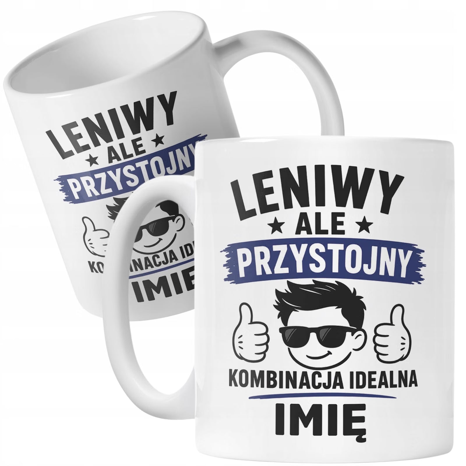 Biały Kubek personalizowany z nadrukiem Dzień Chłopaka Dla Mężczyzny