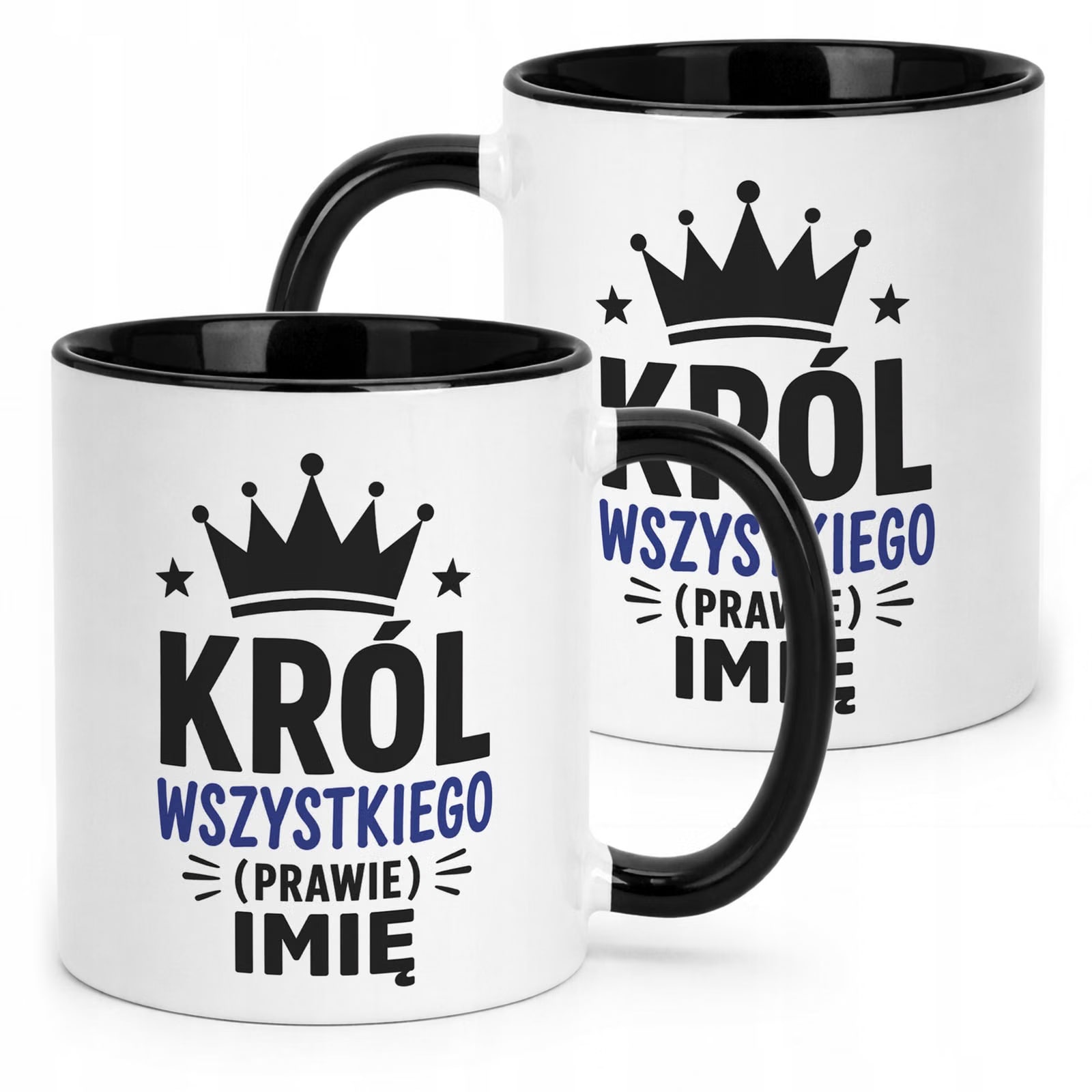 Czarny Kubek personalizowany z nadrukiem Dzień Chłopaka Mężczyzny Prezent