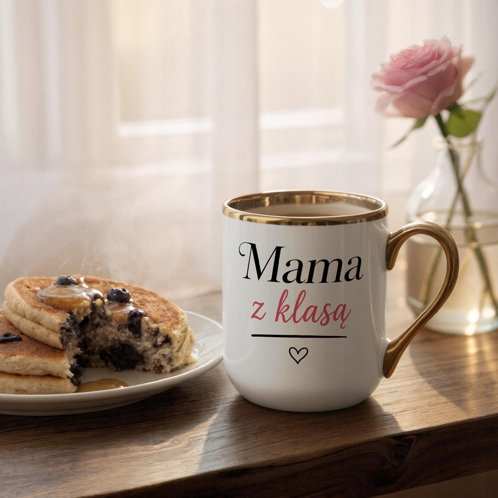 Kubek premium złoty prezent dla mamy na Dzień Matki elegancki upominek