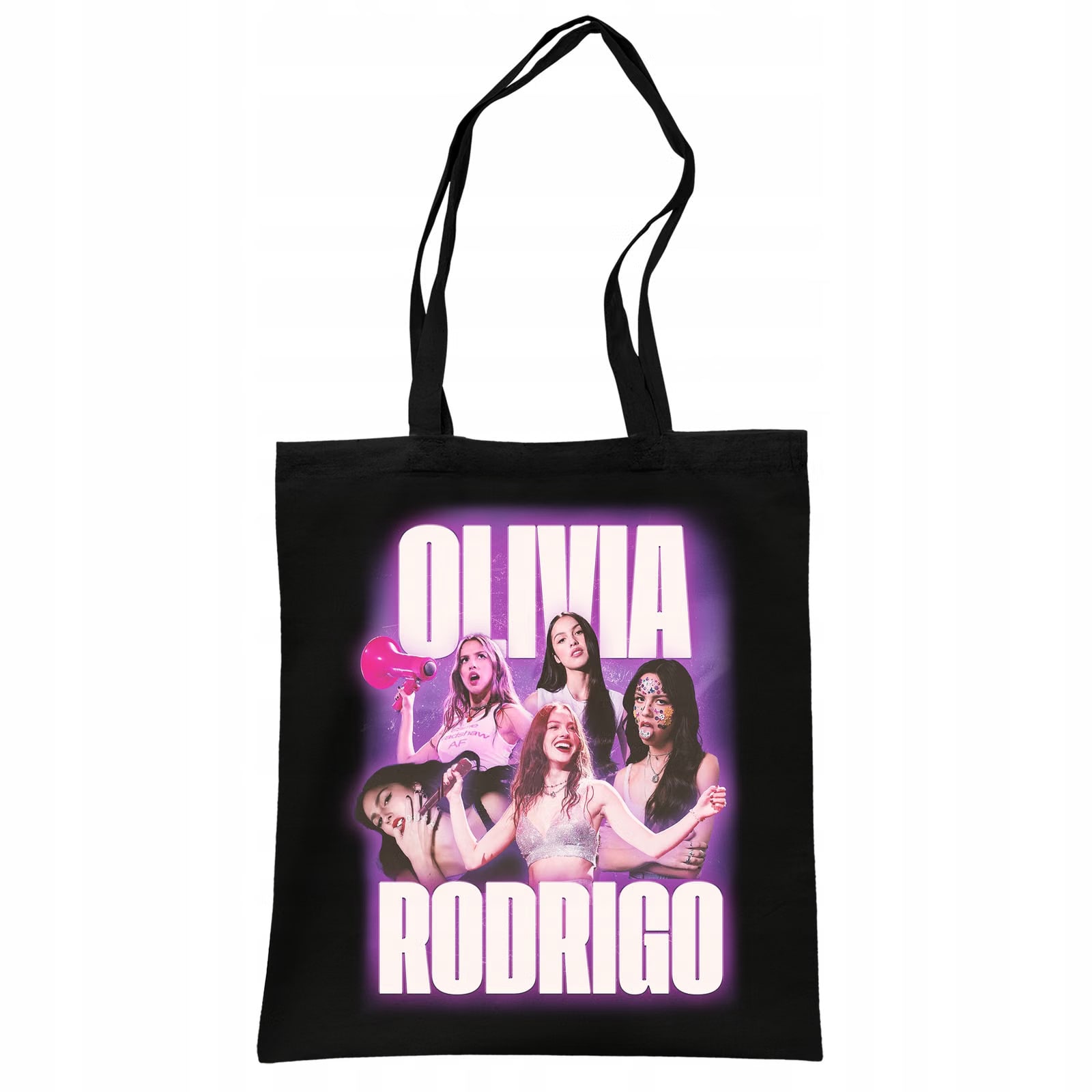 Torba bawełniana czarna na zakupy Olivia Rodrigo Dla Fanów