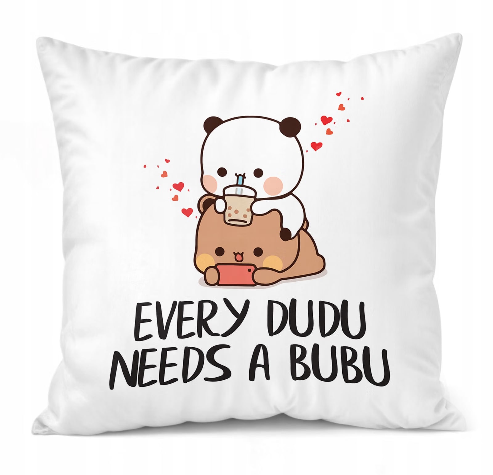 Zestaw Kubek + Poduszka 38×38 cm Walentynki Bubu i Dudu Dla Pary Prezent