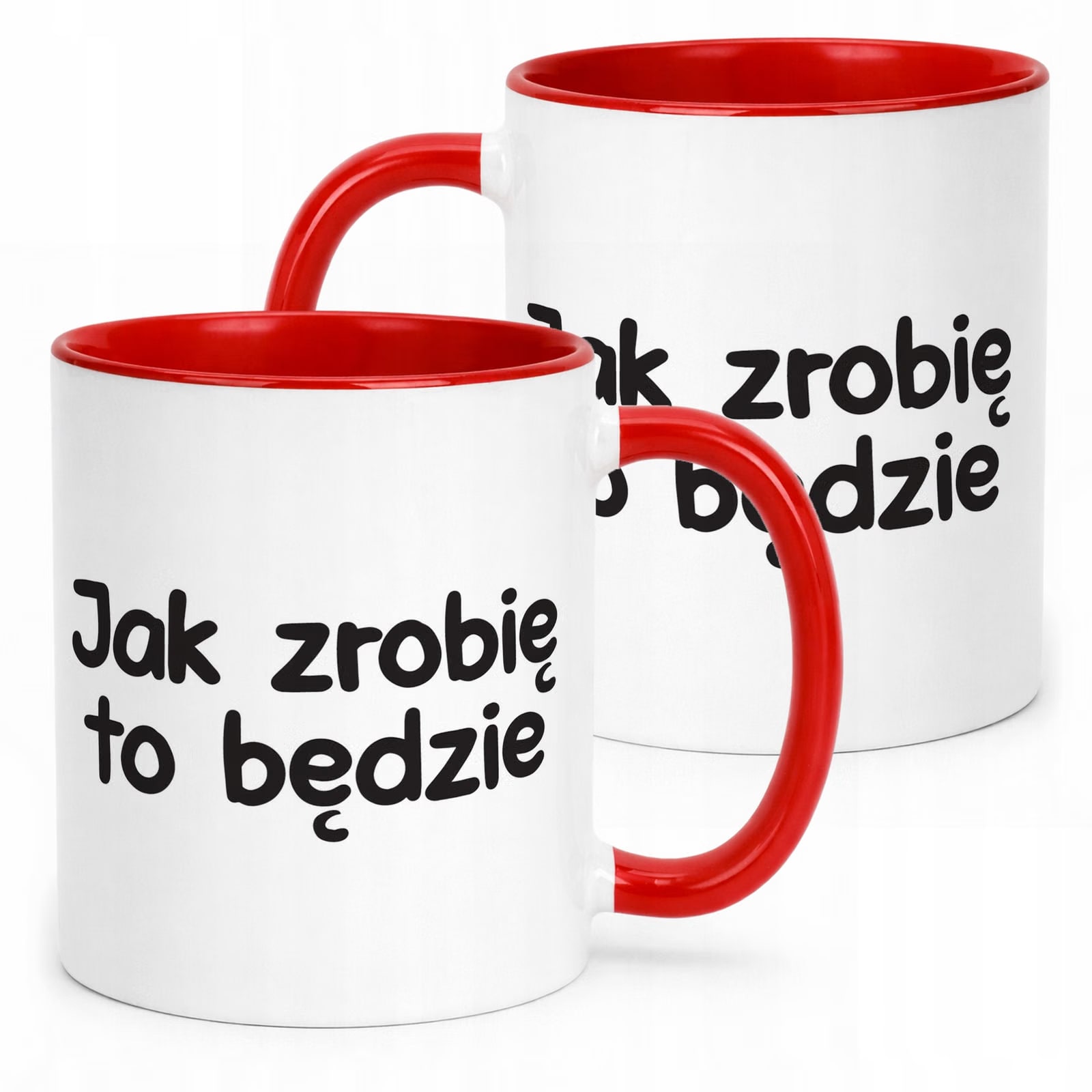 Kubek Czerwony Jak Zrobię To Będzie Śmieszny Zabawny Prezent