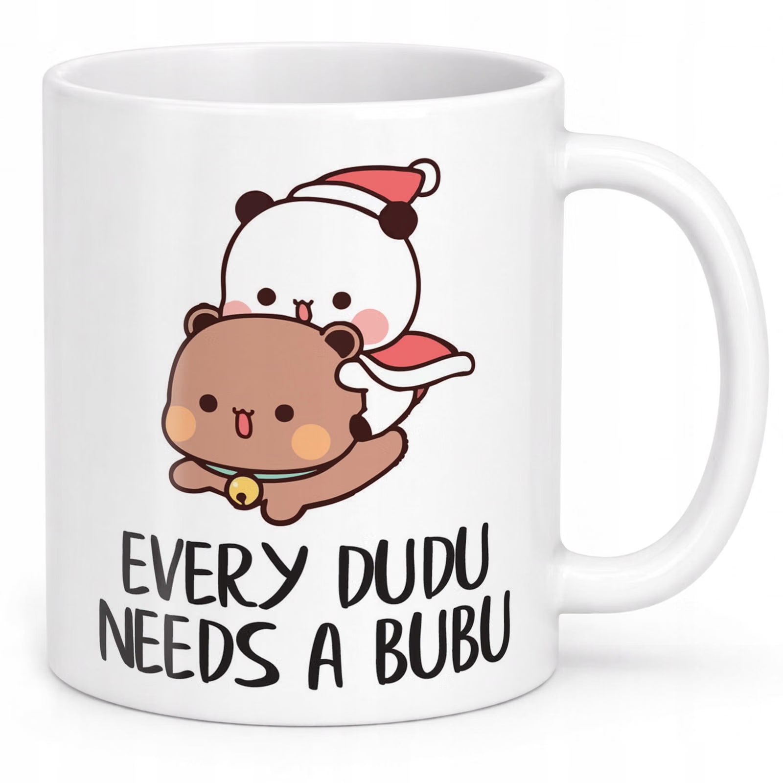 Kubek Biały Boże Narodzenie Mikołajki Święta Bubu i Dudu Prezent