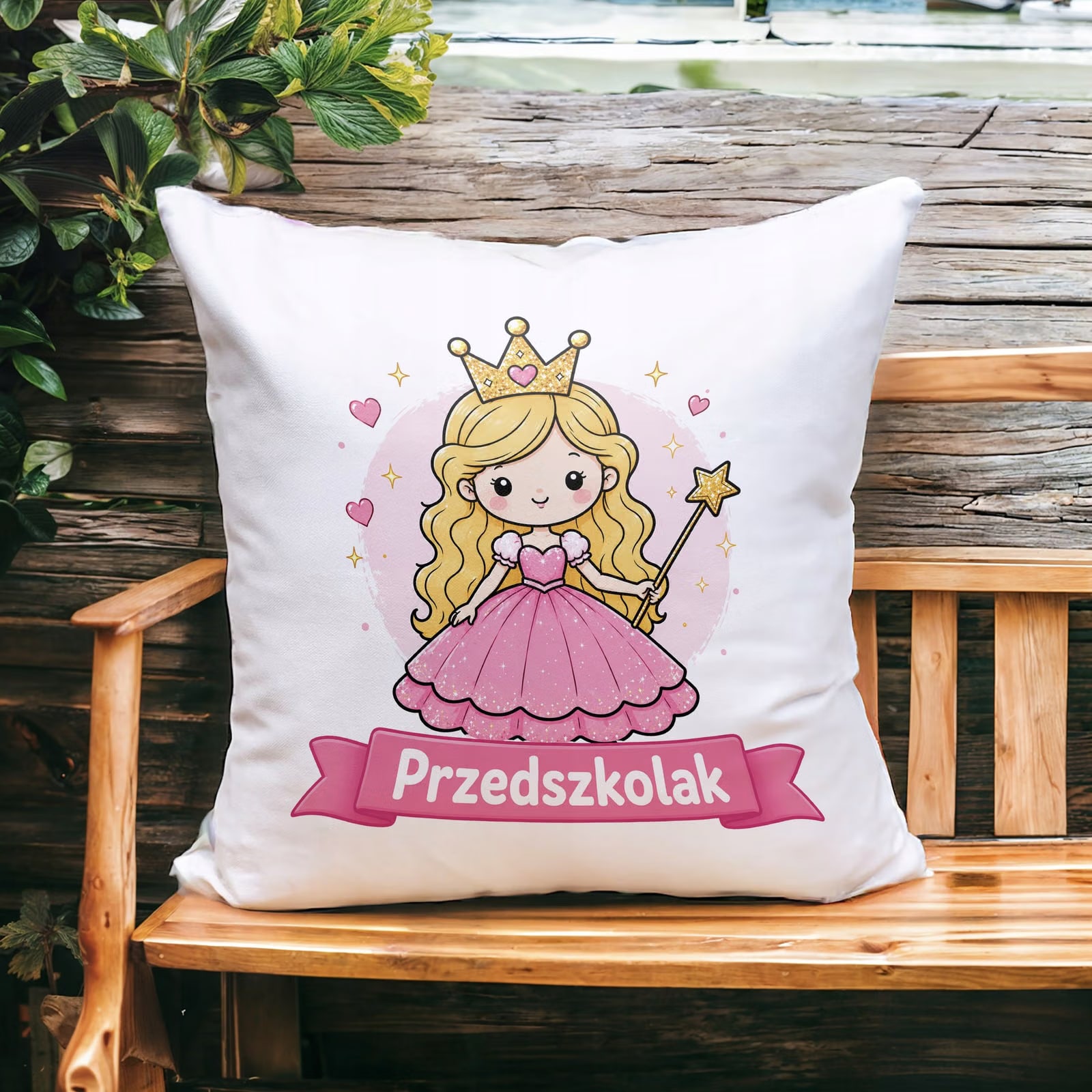 Poduszka Jasiek z nadrukiem 38x38cm Przedszkolak Dla Dzieci Prezent