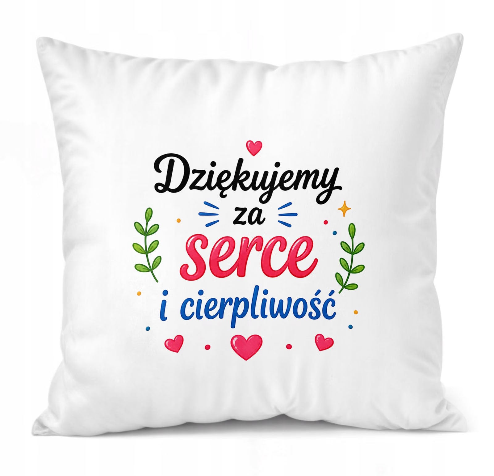 Poduszka Jasiek 38x38cm z Nadrukiem Dzień Nauczyciela Prezent Upominek