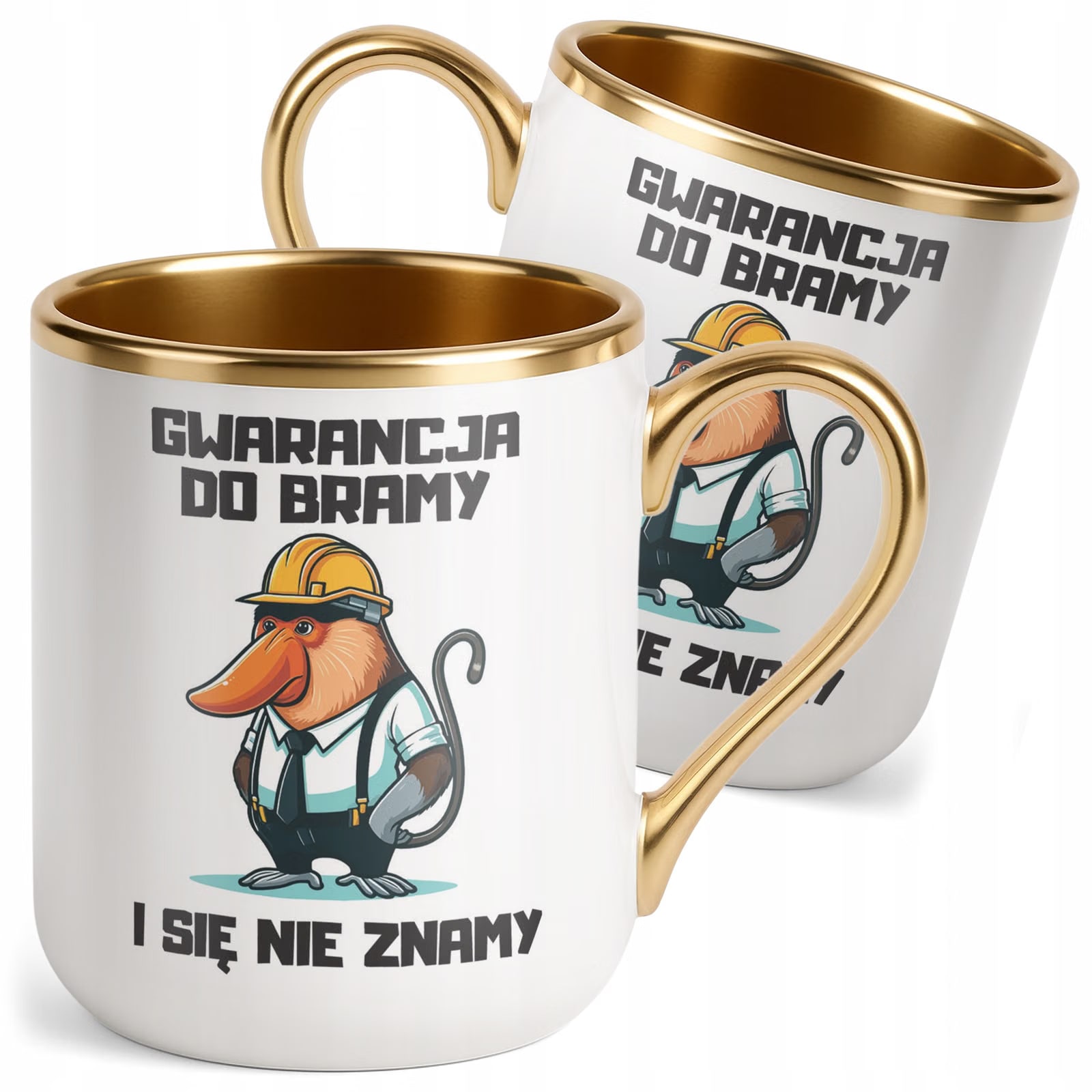 Kubek Premium Złoty Janusz Nosacz Do Pracy Zabawny Prezent