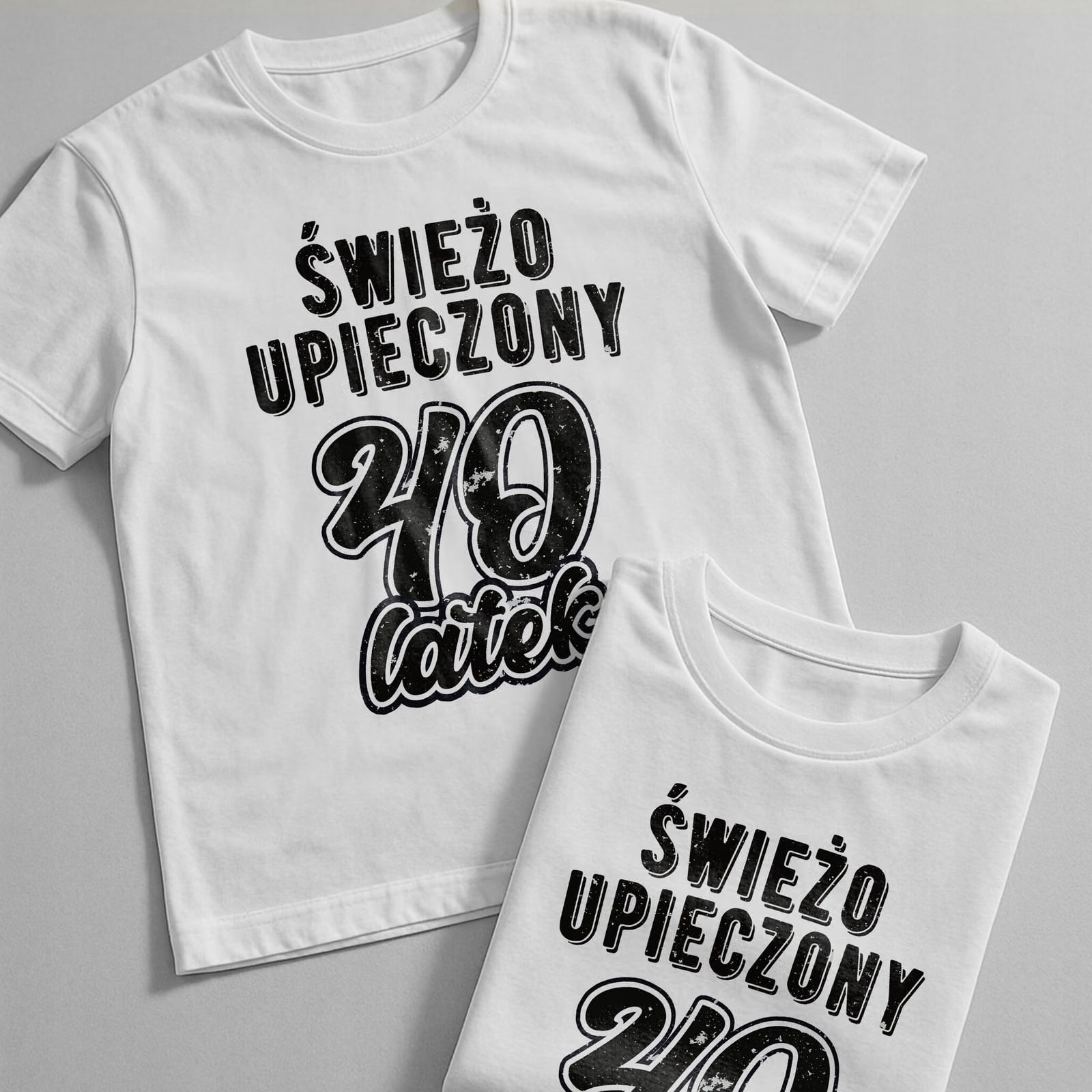 Koszulka biała męska Świeżo Upieczony 40 Urodziny Prezent r. 3XL