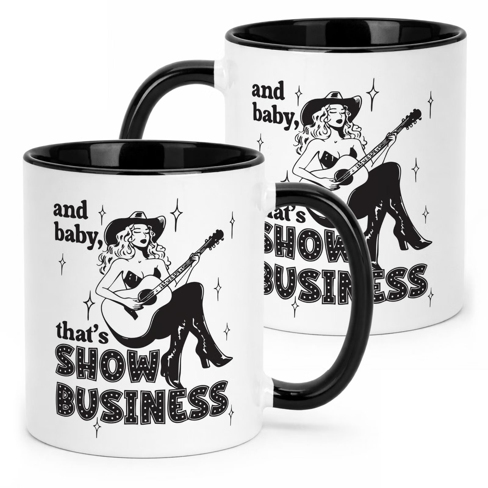 Kubek Czarny Taylor Swift The Life Of A Showgirl Dla Fanów Prezent