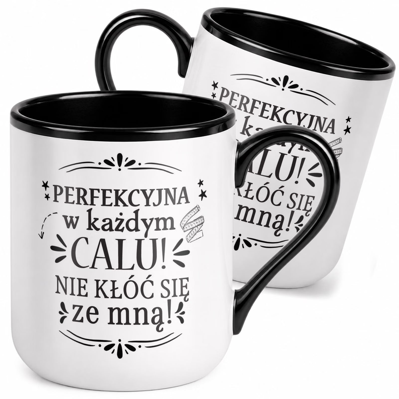 Kubek z nadrukiem Premium Czarny Dzień Kobiet Dla Kobiety Upominek Prezent