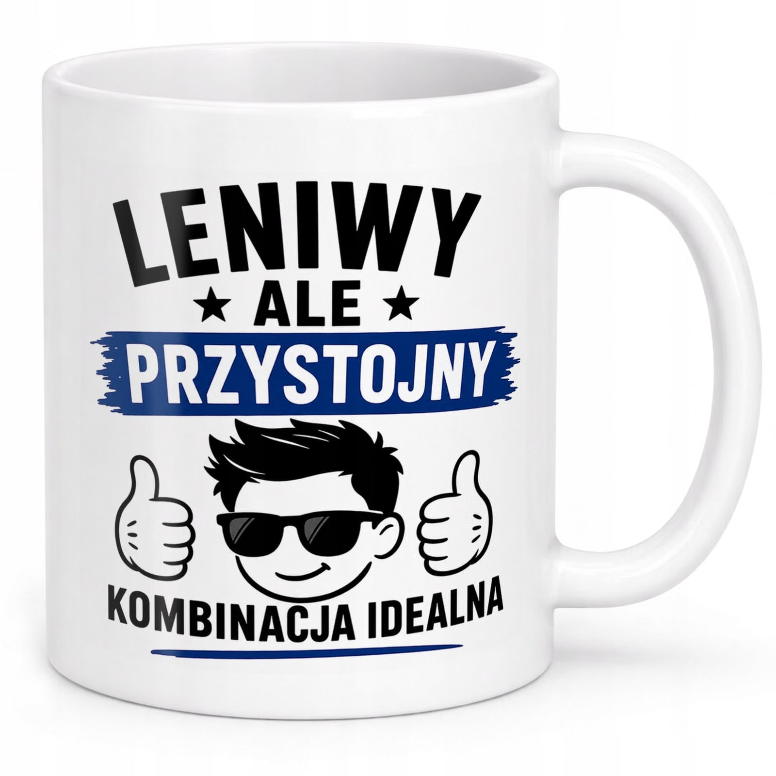 Biały Kubek z nadrukiem Dzień Chłopaka Dla Mężczyzny Upominek Prezent