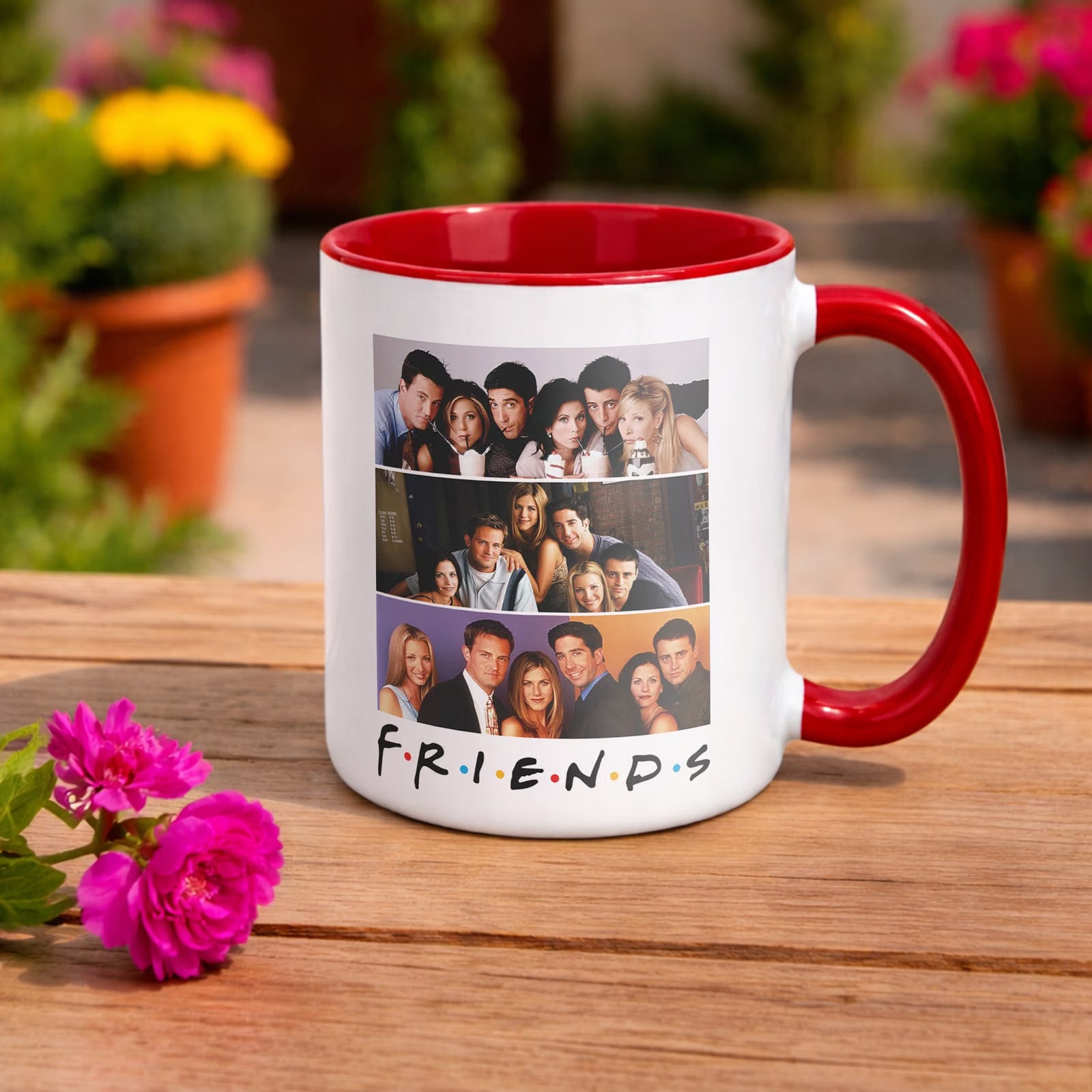 Kubek Czerwony Friends Przyjaciele Dla Fanów Serialu Prezent Upominek
