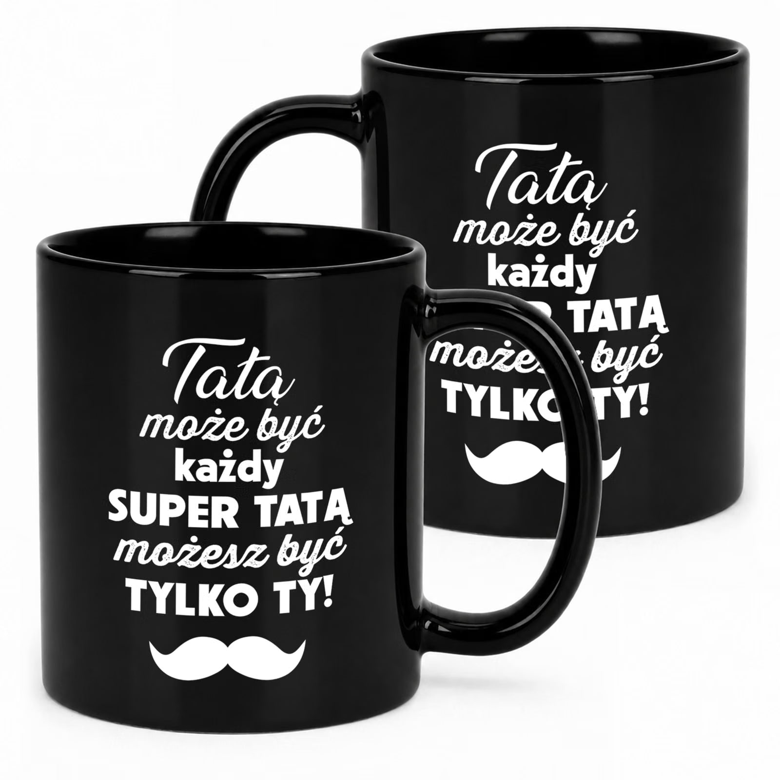 Dzień Ojca prezent dla taty kubek czarny pomysł na miły upominek dla taty