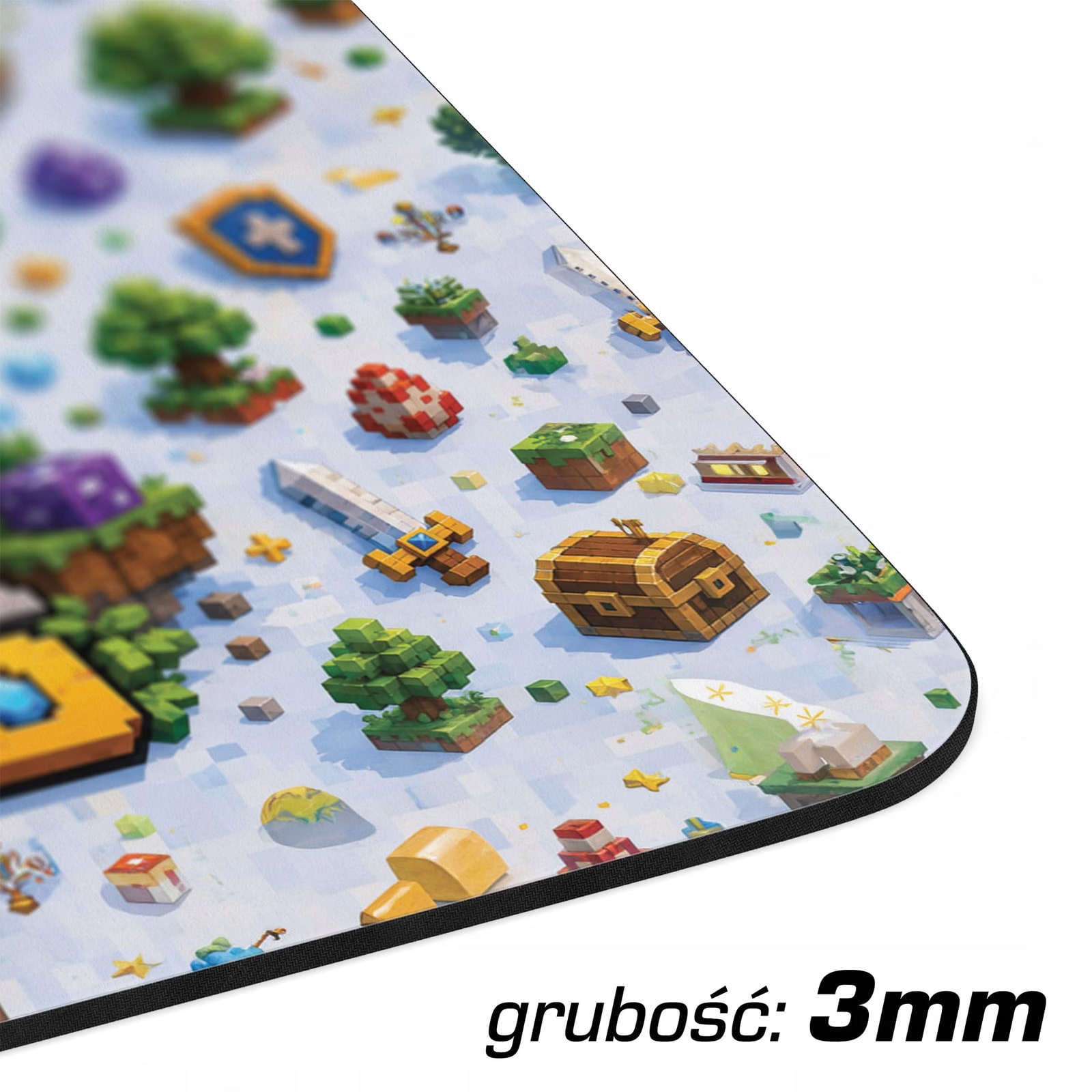 Podkładka pod mysz z nadrukiem Block Hero gra dla graczy