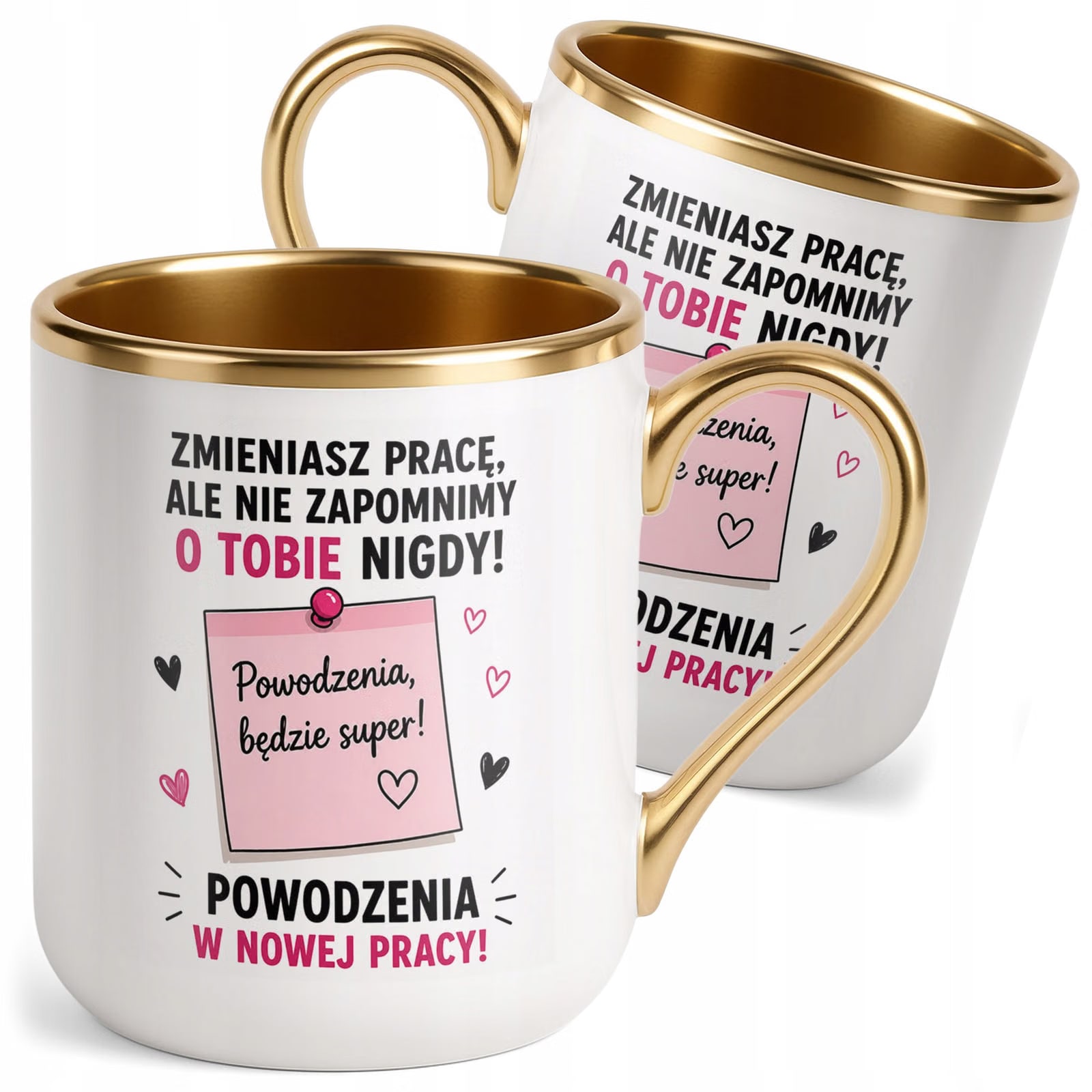 Kubek z nadrukiem Premium Złoty Pożegnanie Odejście z Pracy