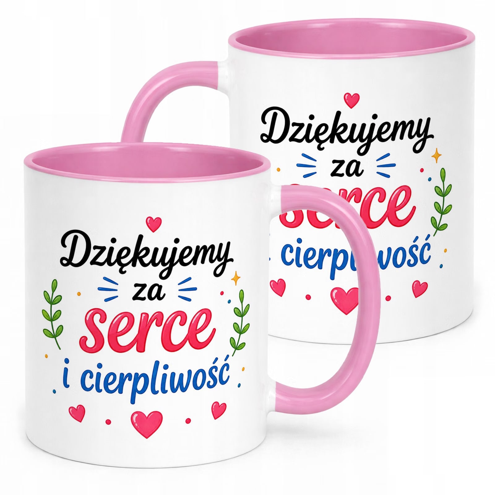 Kubek Różowy Dzień Nauczyciela Prezent Upominek Szkoła