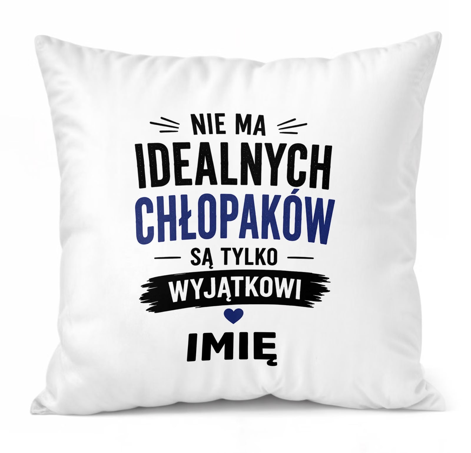 Zestaw Personalizowany Kubek Czerwony Poduszka Dzień Chłopaka Z Nadrukiem