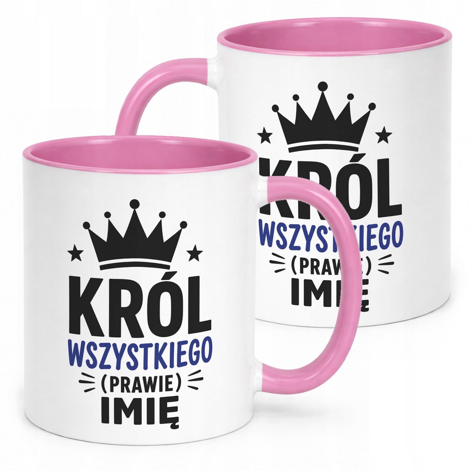 Różowy Kubek personalizowany z nadrukiem Dzień Chłopaka Mężczyzny Prezent