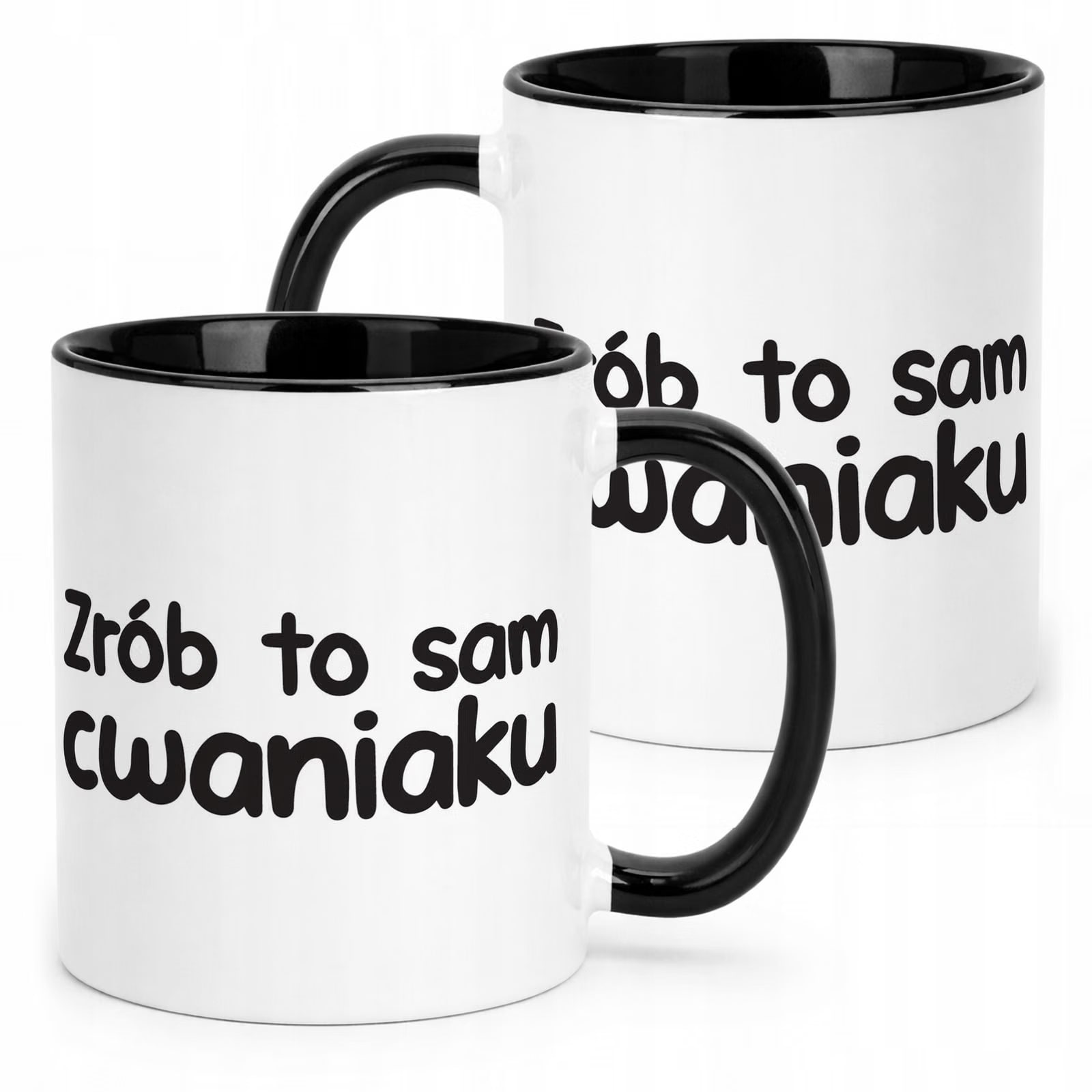 Kubek Czarny Zrób To Sam Cwaniaku Śmieszny Zabawny Prezent