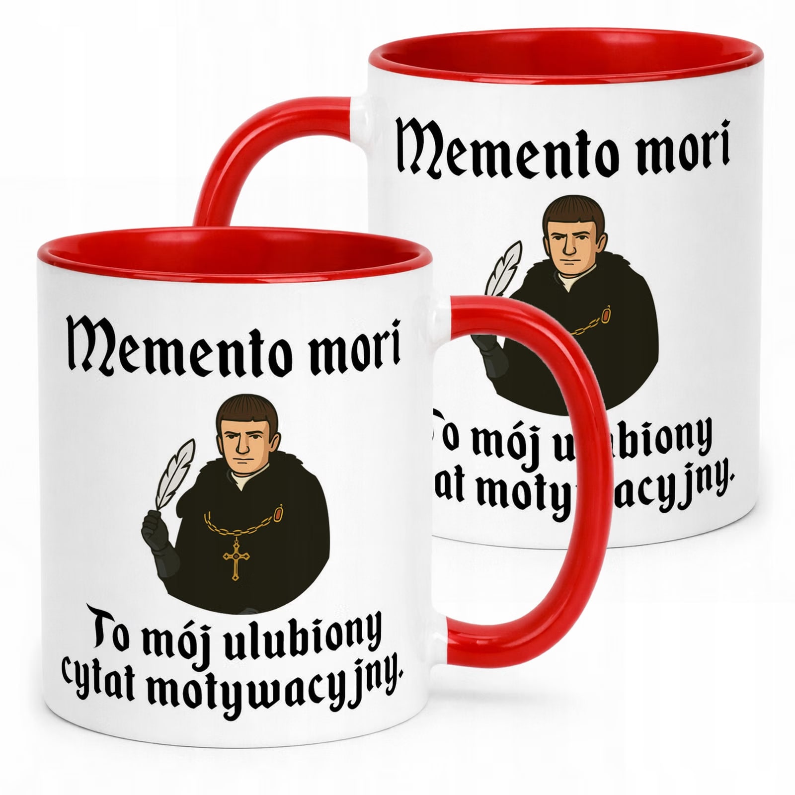Kubek ceramiczny 1670 Memento Mori Cytat Motywacyjny Jakub Prezent