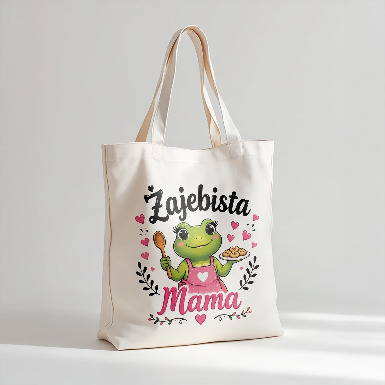 Prezent na Dzień Matki torba bawełniana premium dla mamy torba na zakupy