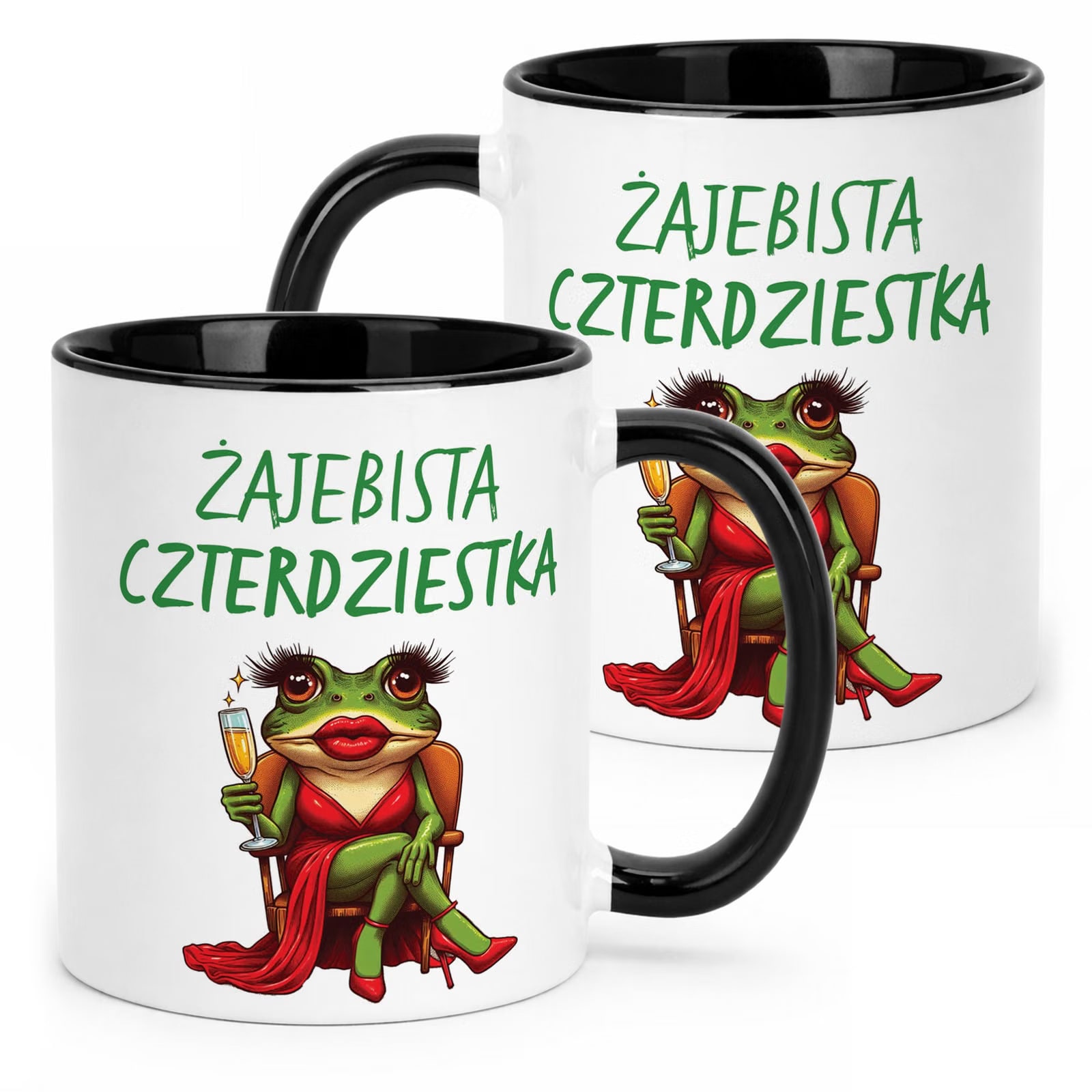 Kubek Czarny Żajebista 40 Dla Kobiety Na Urodziny Prezent