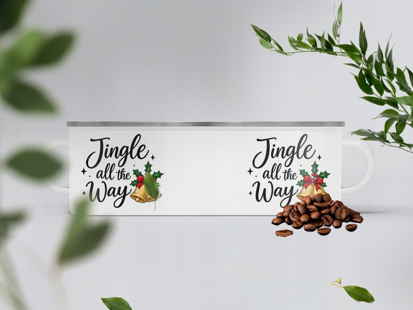 Kubek Emaliowany Boże Narodzenie Święta Jingle All The Way Prezent