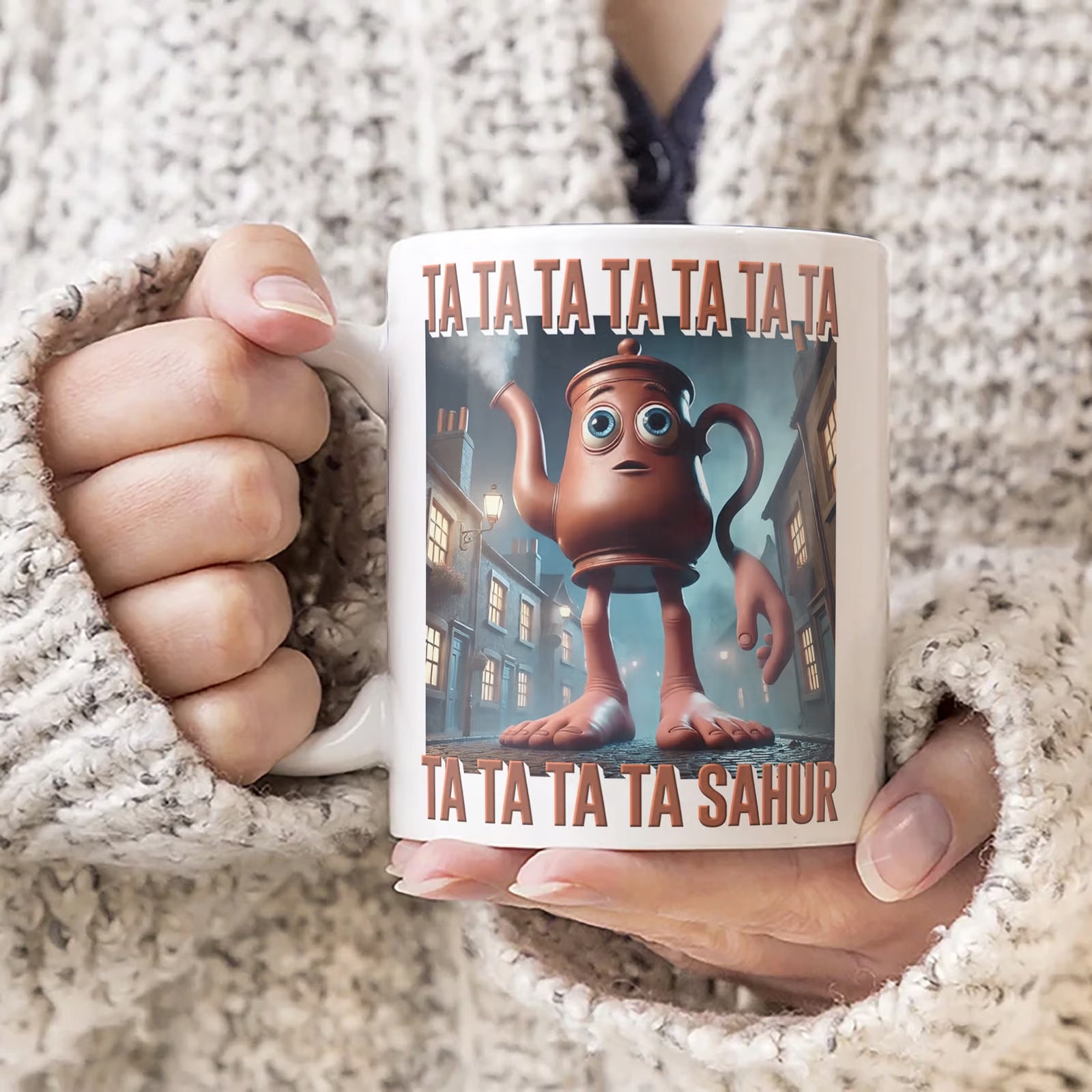 Kubek ceramiczny Tata Tata Sahur viral tiktok brainrot mem