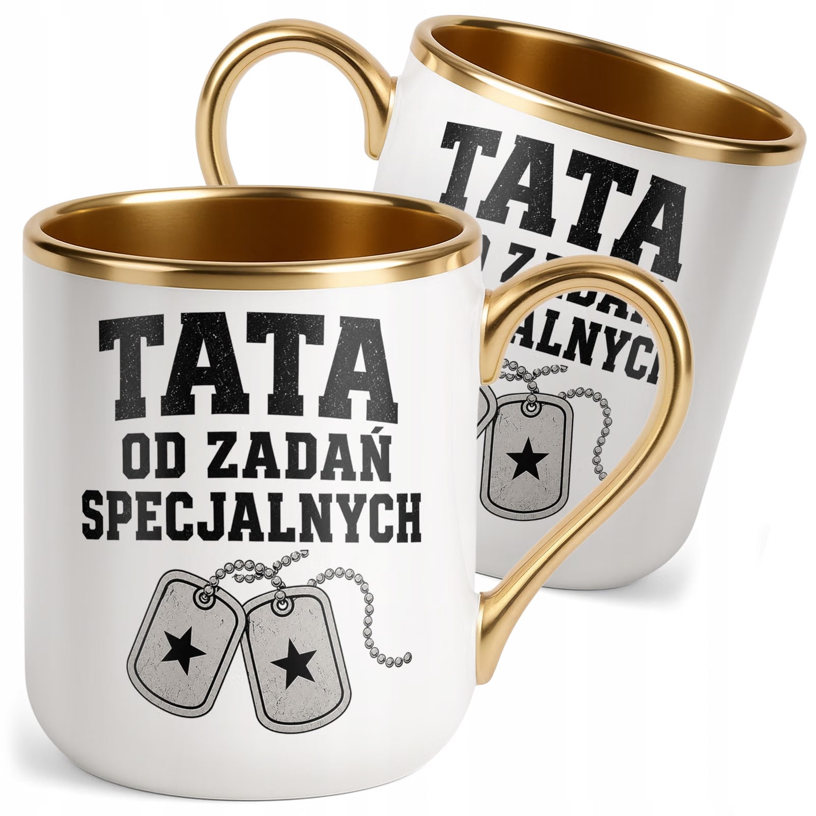 Kubek Premium Złoty prezent na Dzień Ojca upominek dla taty