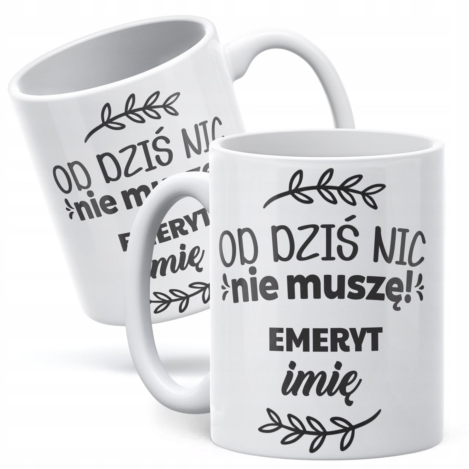 Kubek ceramiczny Personalizowany z okazji Emerytury Dla Emeryta Prezent