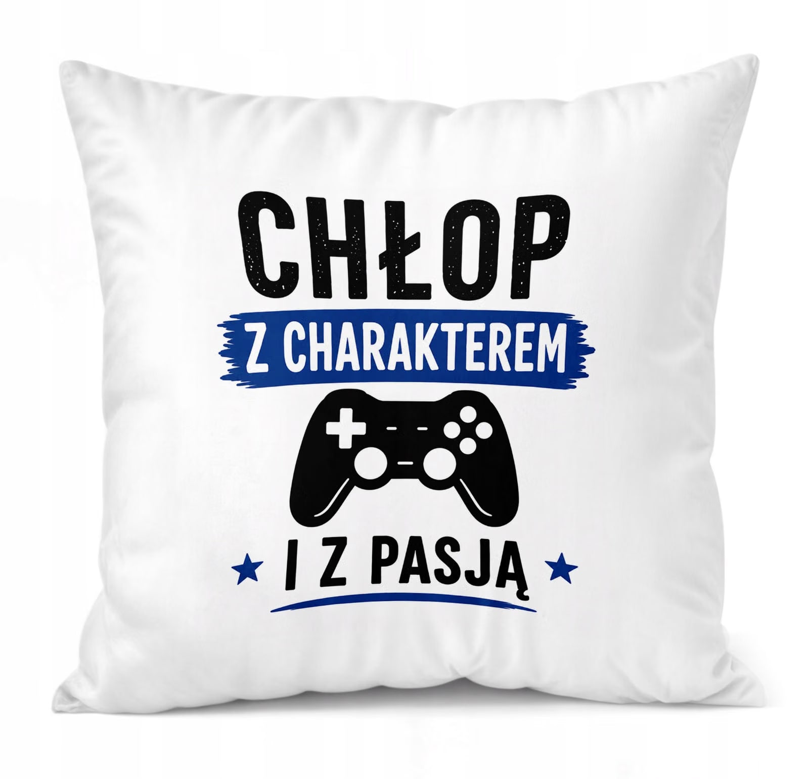 Poduszka Jasiek z nadrukiem Dzień Chłopaka 38x38cm Prezent Upominek