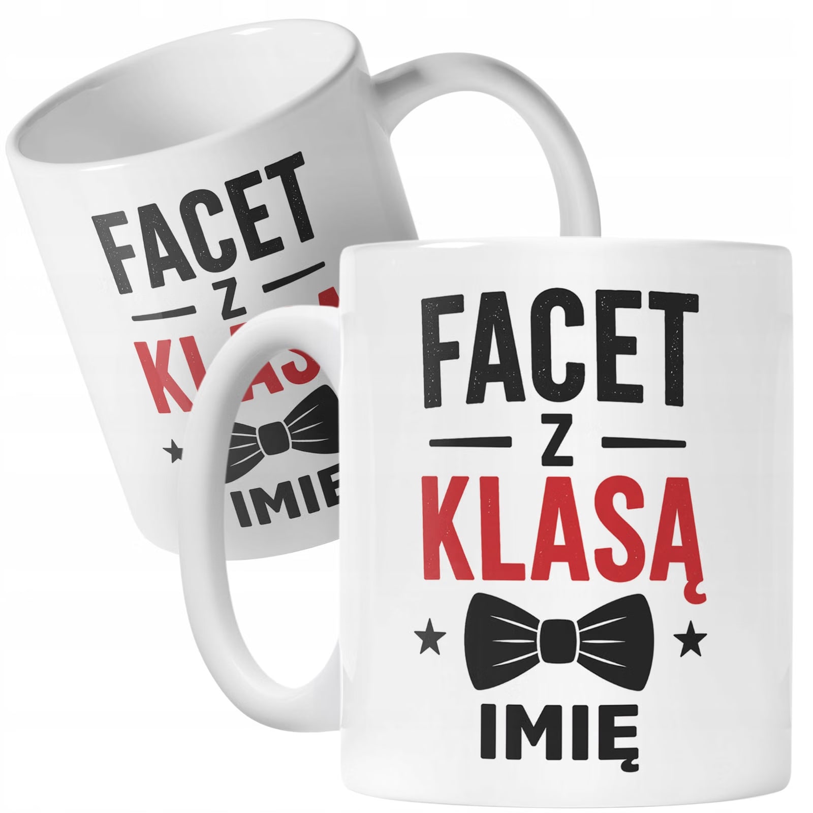 Biały Kubek personalizowany z nadrukiem Dzień Chłopaka Dla Mężczyzny