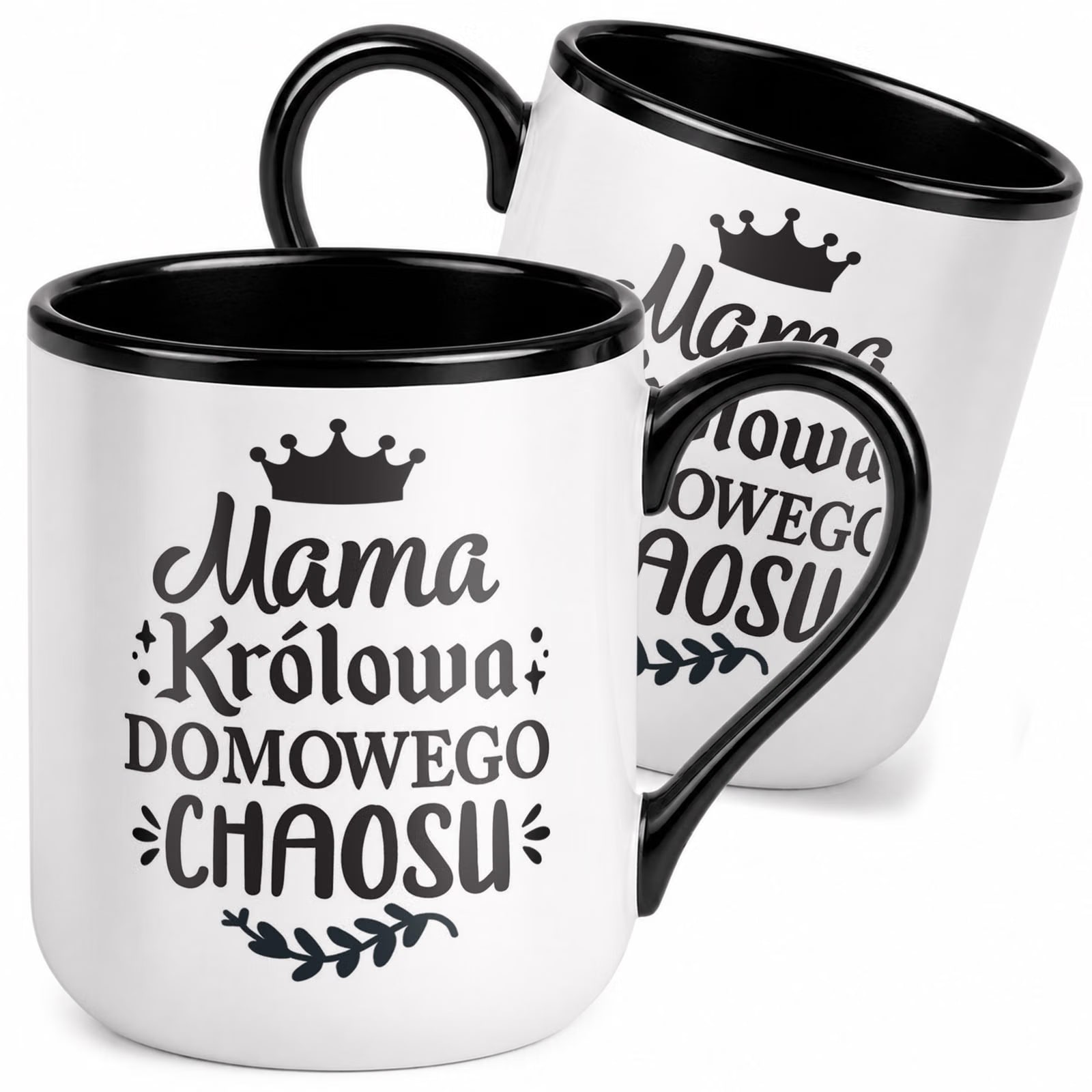 Kubek z nadrukiem Premium Czarny Dla Mamy Dzień Matki Upominek Prezent