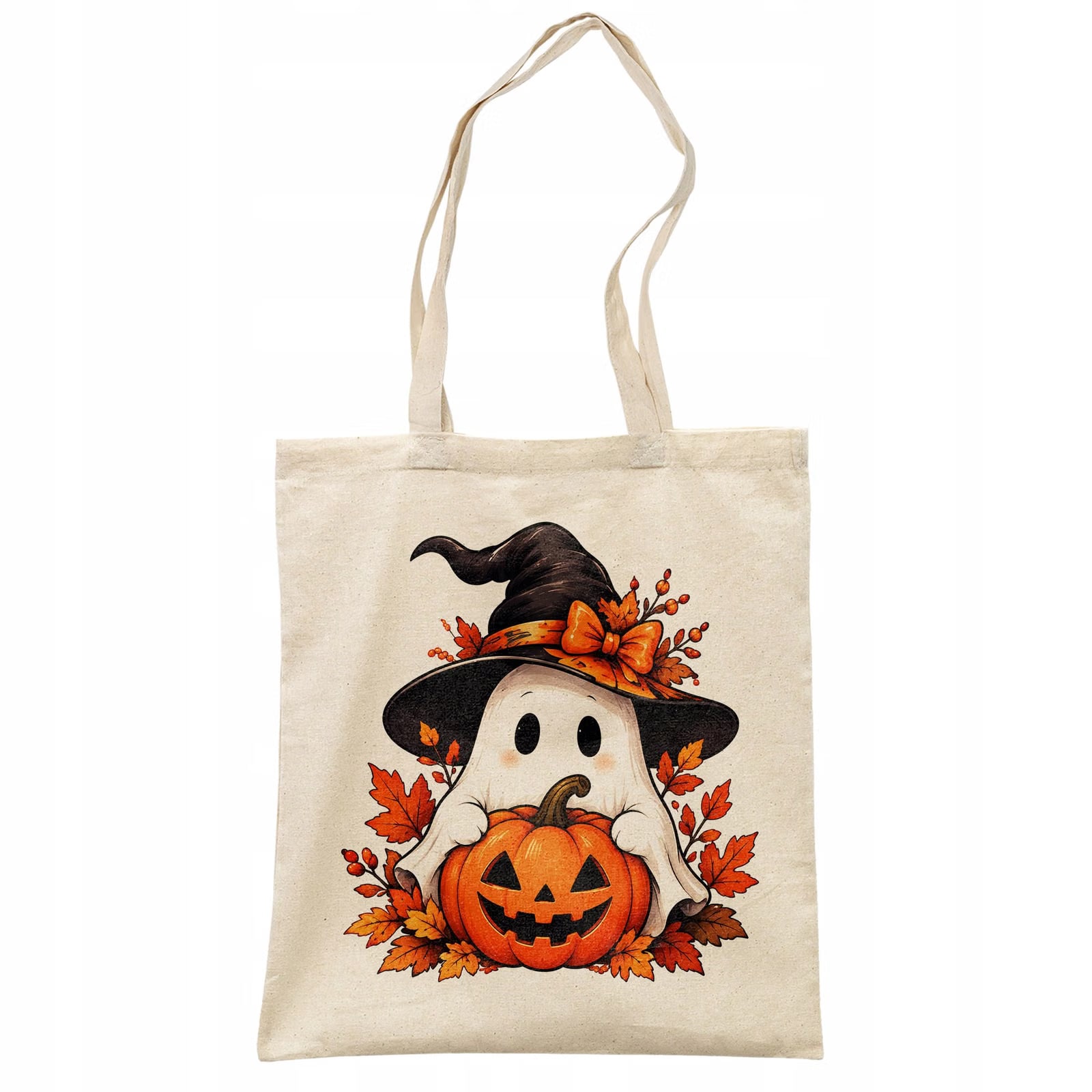Torba shopper bawełniana halloween na zakupy z nadrukiem prezent