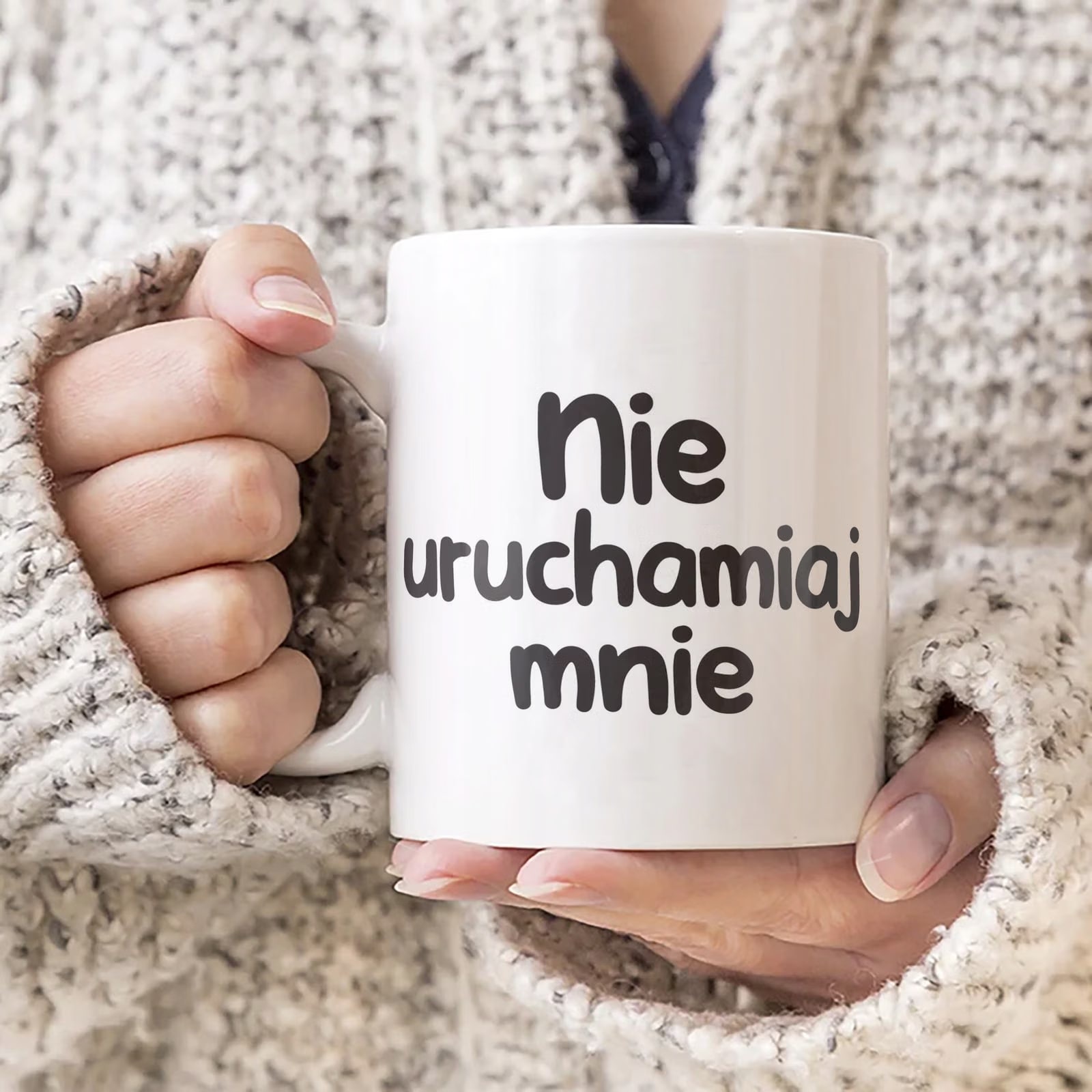 Kubek ceramiczny Nie Uruchamiaj Mnie Śmieszny Zabawny Prezent