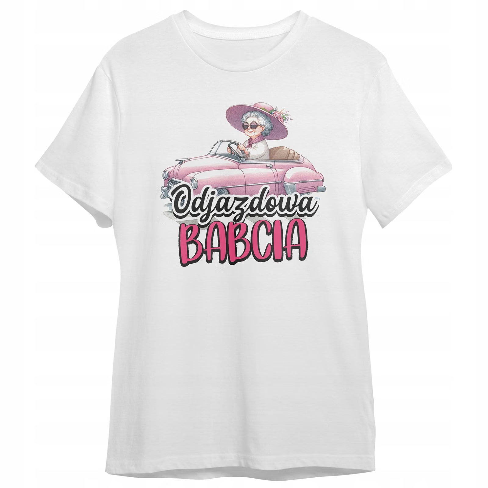 Koszulka Damska T-shirt Na Dzień Babci Prezent Odjazdowa Babcia